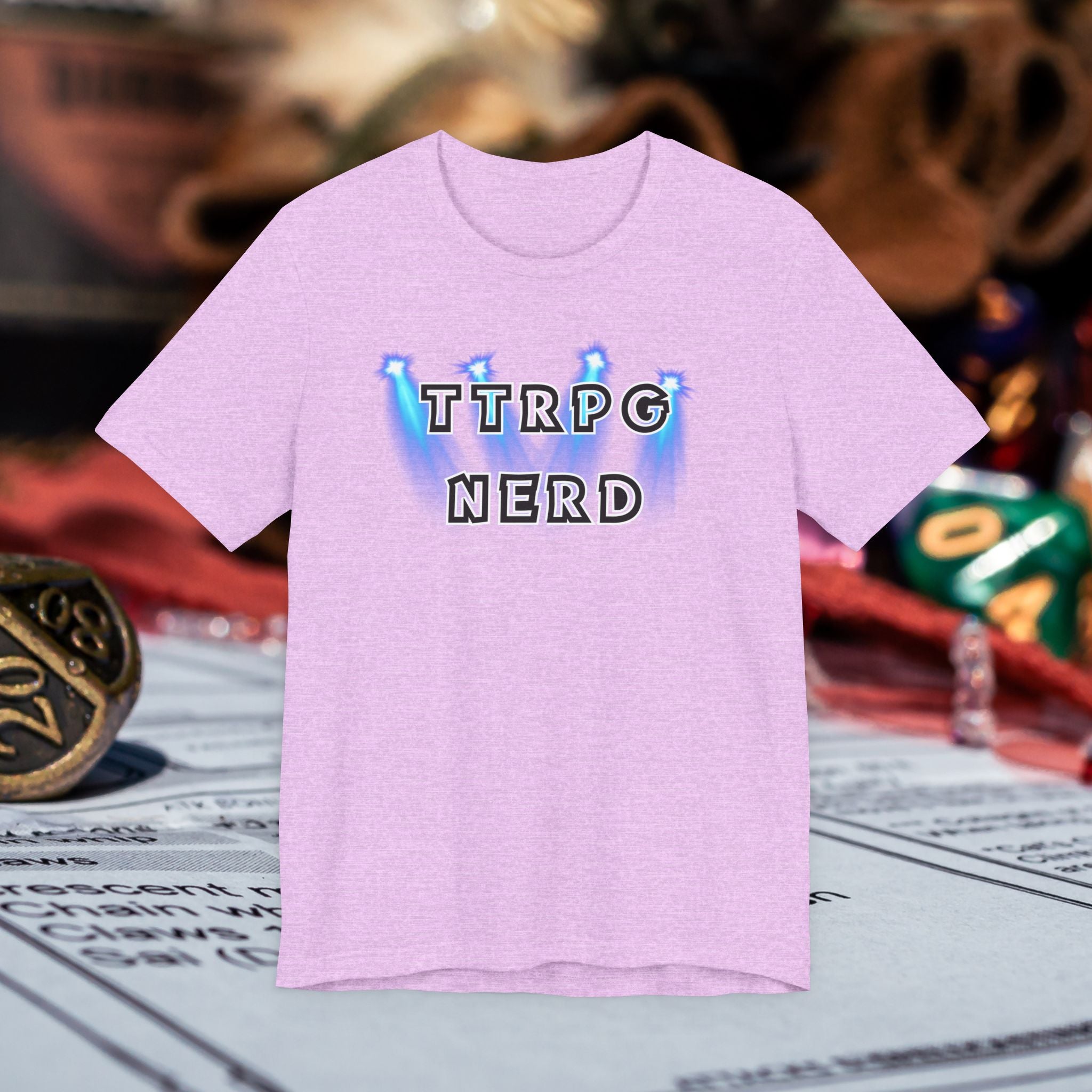 TTRPG Nerd Tee — Tabletop Roleplaying Game Shirt for Gamers