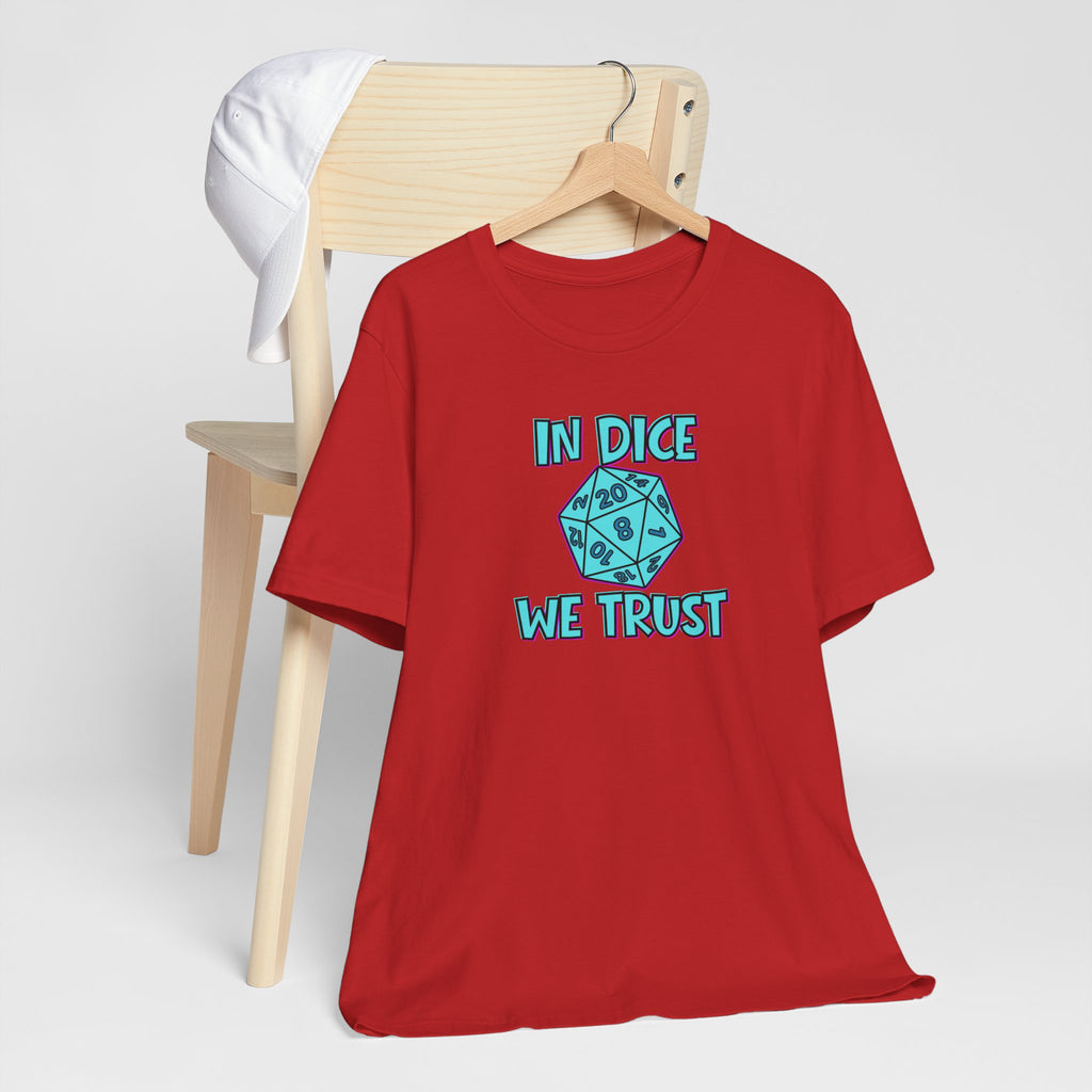 In Dice We Trust D20 T-Shirt — Gamer Dungeons & Dragons Tee