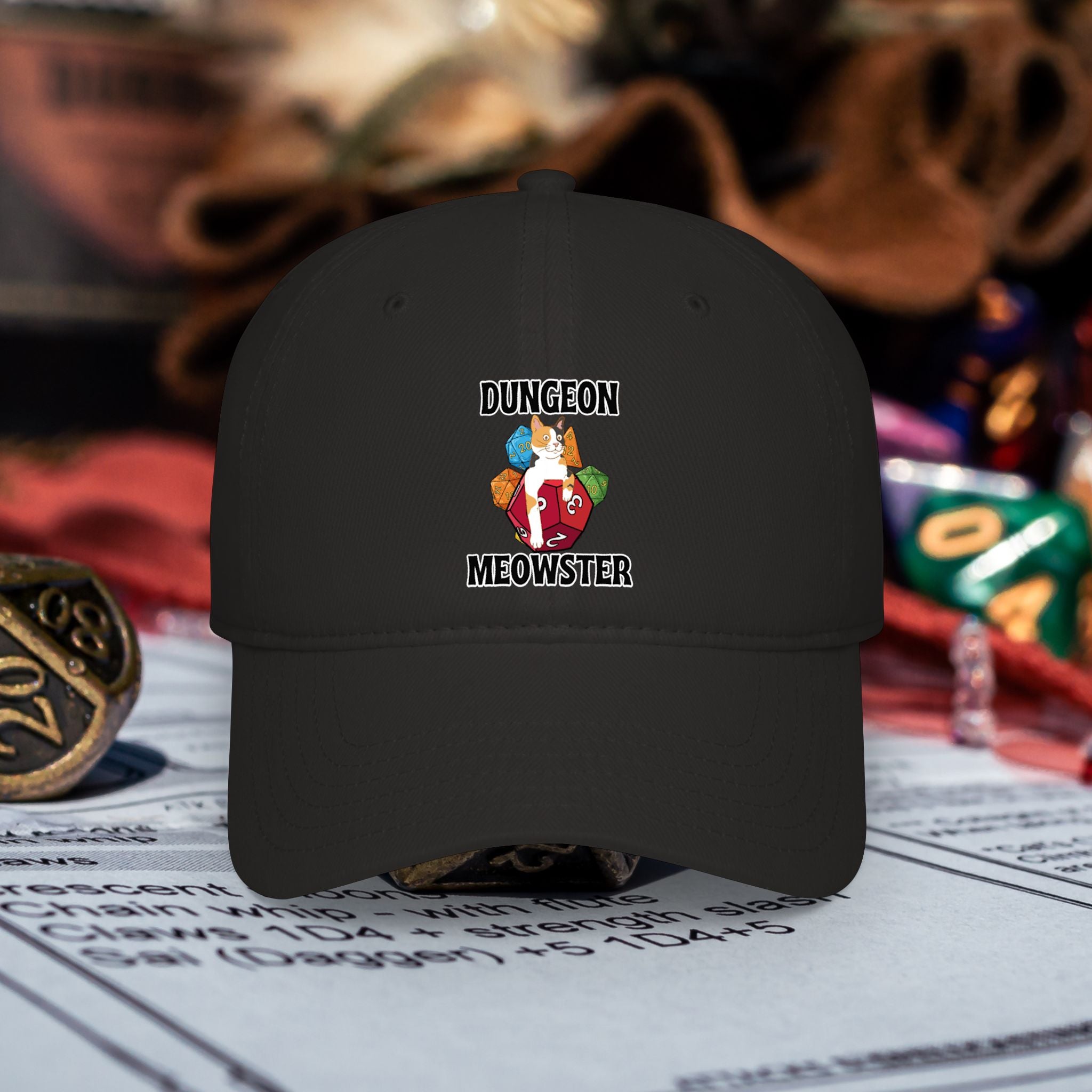 Dungeon Meowster Low-Profile Baseball Cap