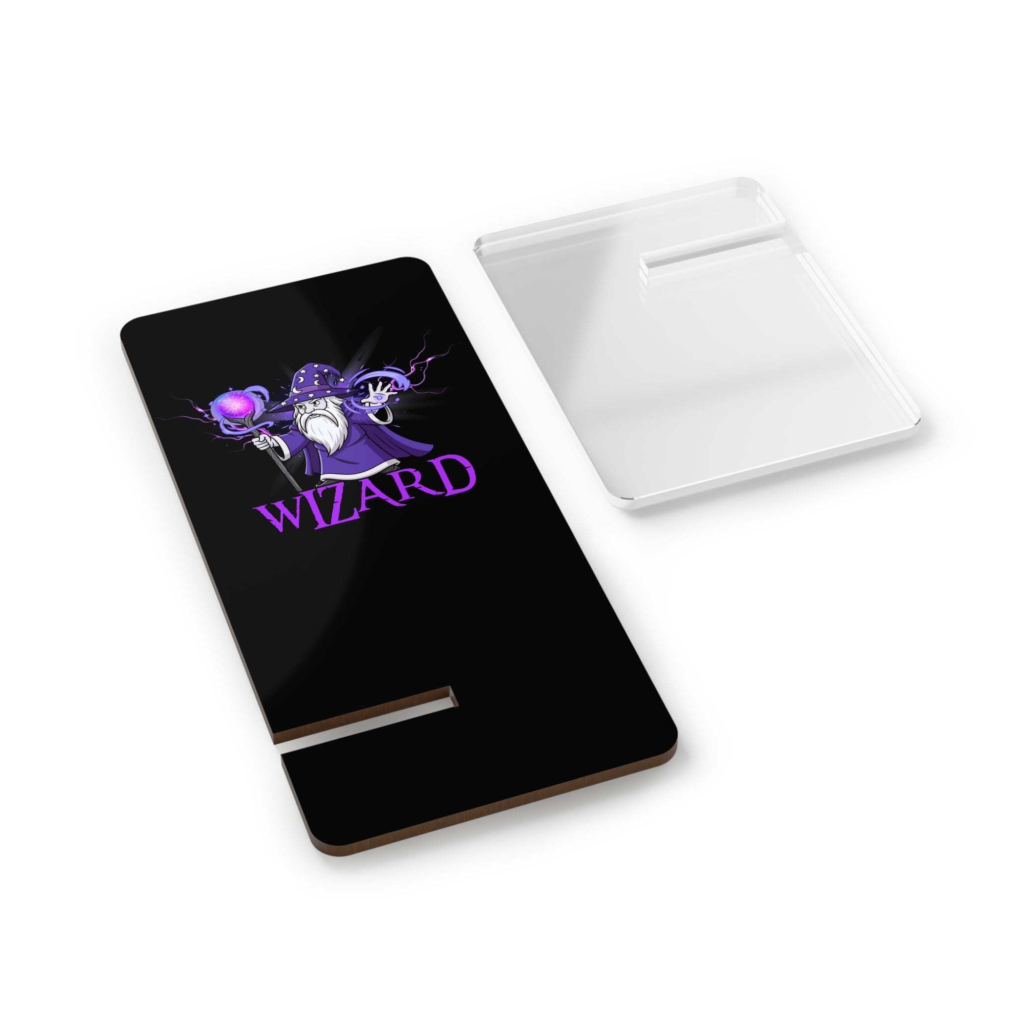 Wizard Phone Stand — Desktop Mobile Display Holder with Wizard Design