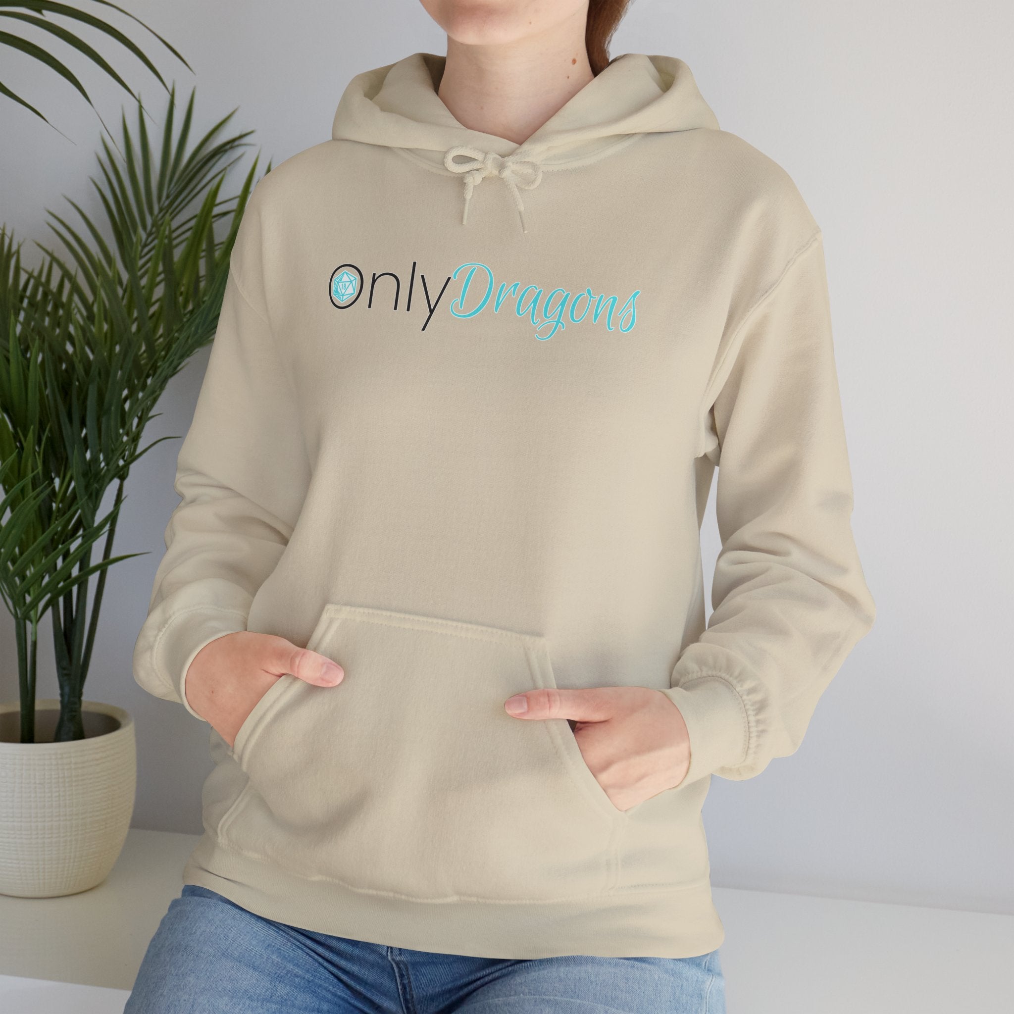 Only Dragons Hoodie —  Gaming & D&D Hooded Sweatshirt