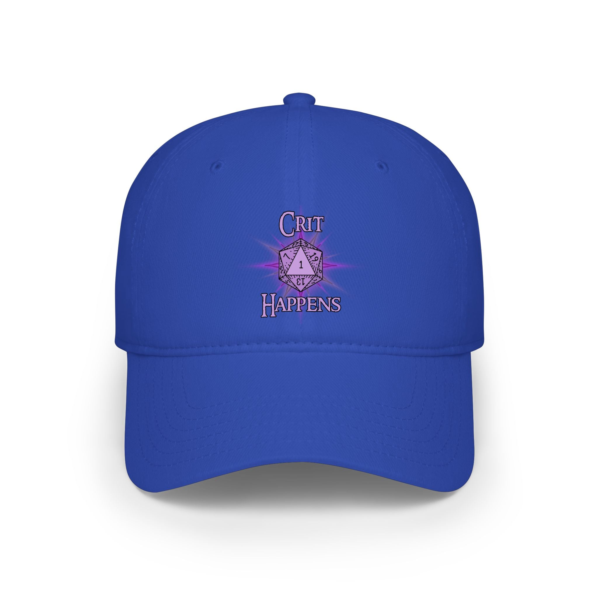 "Crit Happens" D20 Baseball Cap — RPG Gamer Low Profile Hat