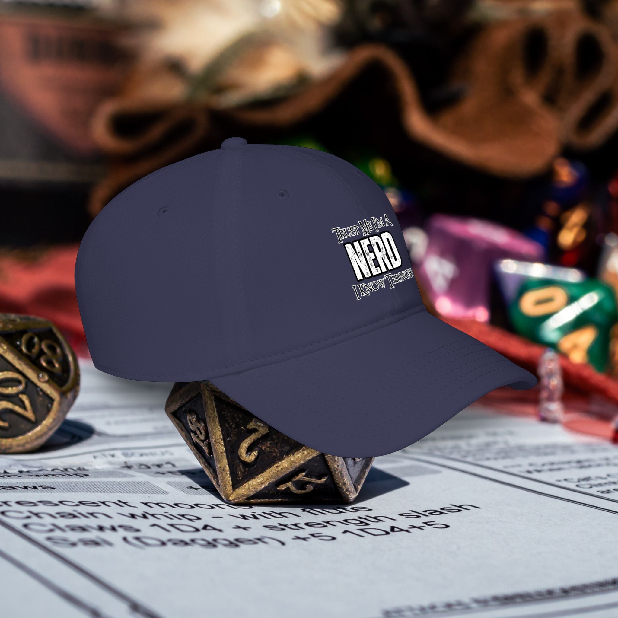 Nerd Gaming Hat — "Trust Me I'm A Nerd, I Know Things" Low-Profile Baseball Hat