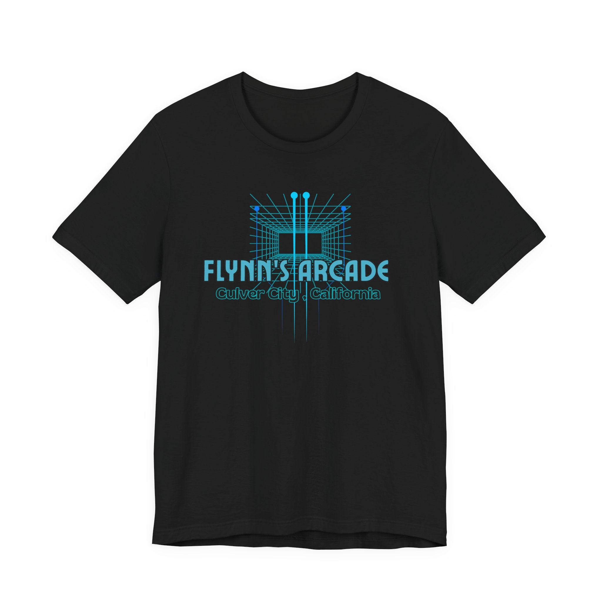 Arcade Tee - "Flynn's Arcade, Culver City, California" Tron Inspired Retro Gaming T-Shirt
