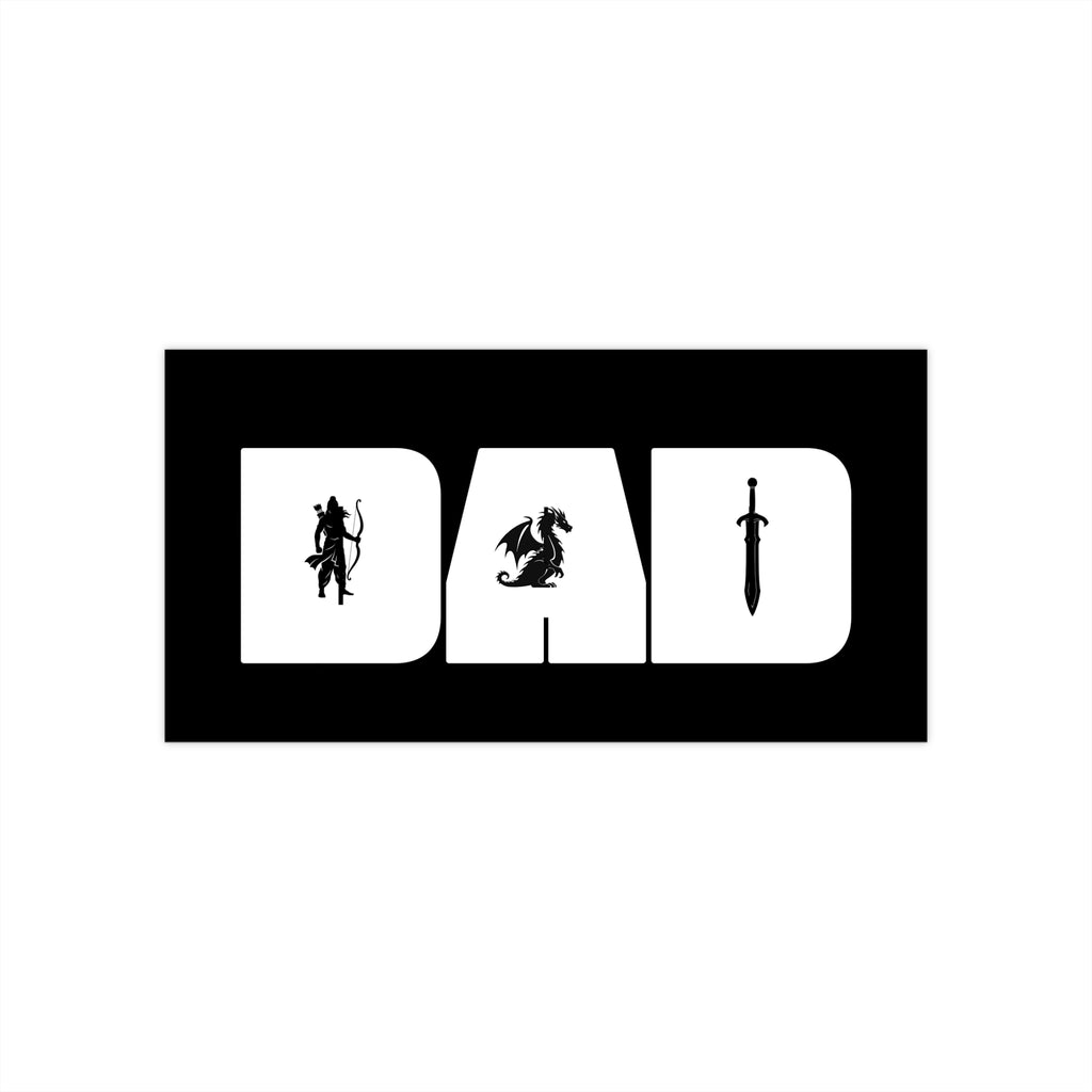 Dad Fantasy Bumper Sticker — RPG Dad D&D Car Decal