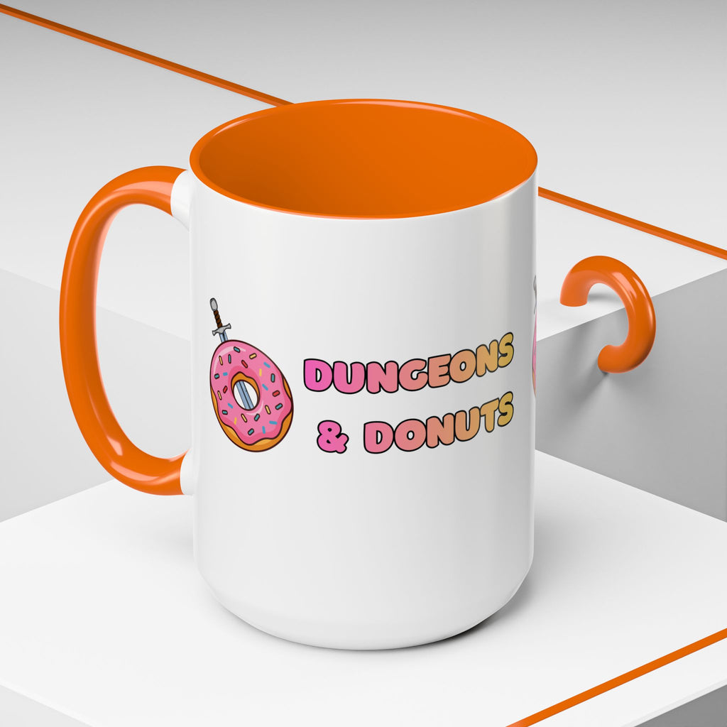 Dungeons & Donuts Accent Coffee Mug 15oz)