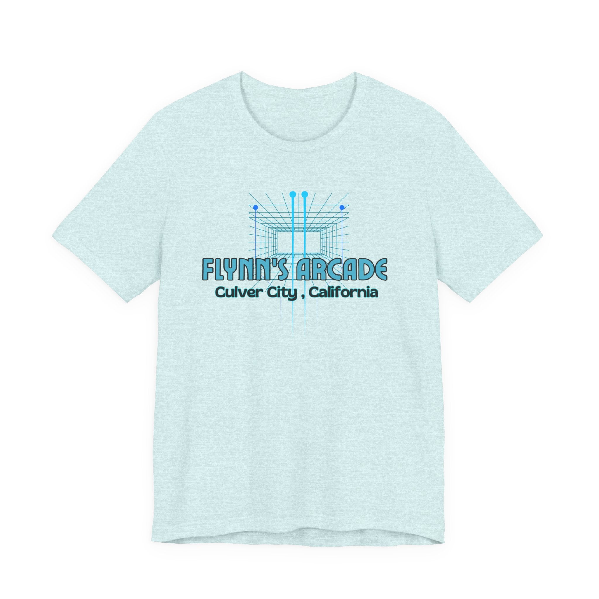 Arcade Tee - "Flynn's Arcade, Culver City, California" Tron Inspired Retro Gaming T-Shirt