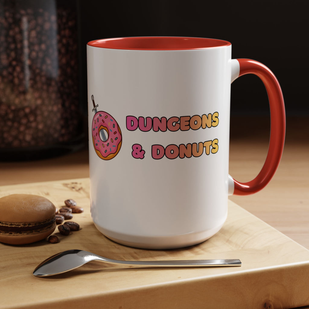 Dungeons & Donuts Accent Coffee Mug 15oz)