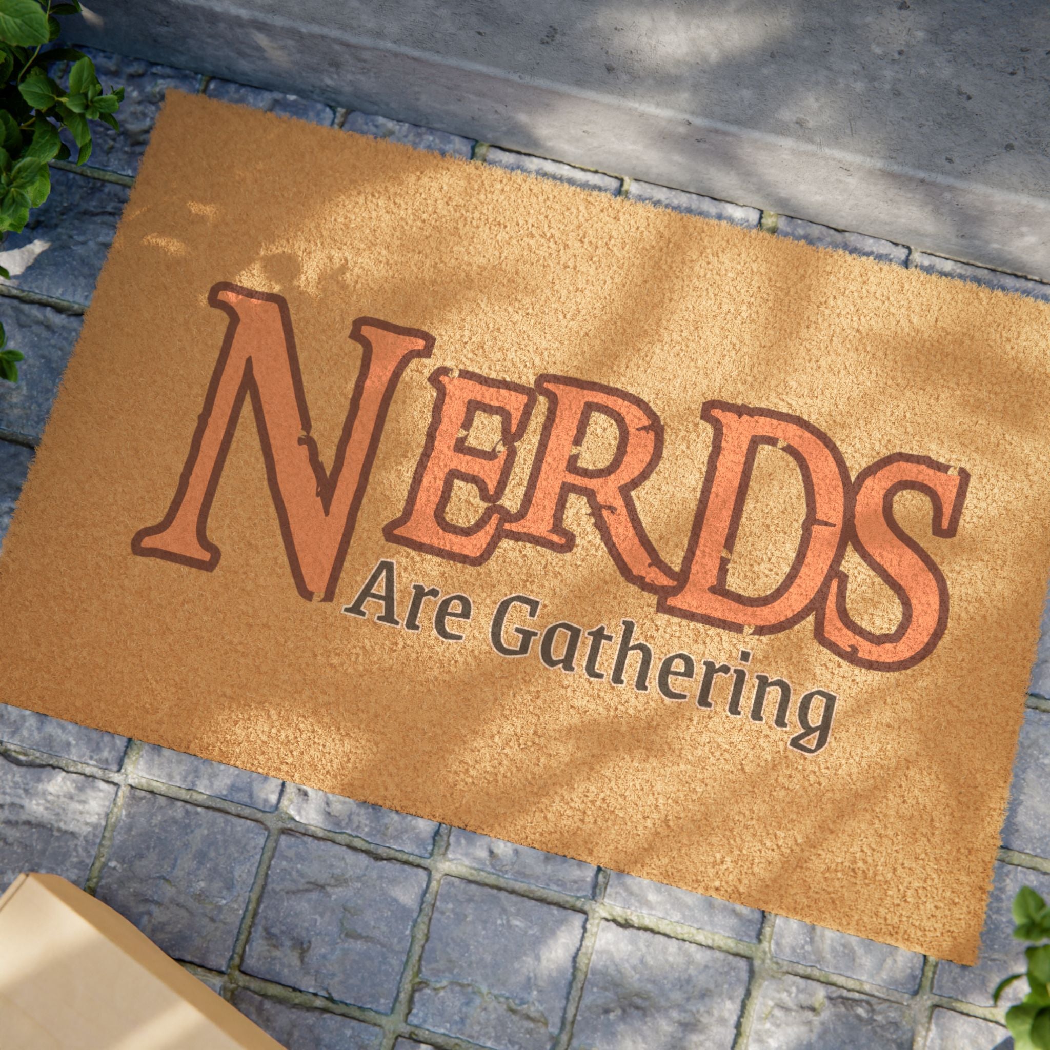 Doormat - "Nerds Are Gathering" Welcome Mat for Gamers & Tabletop Fans