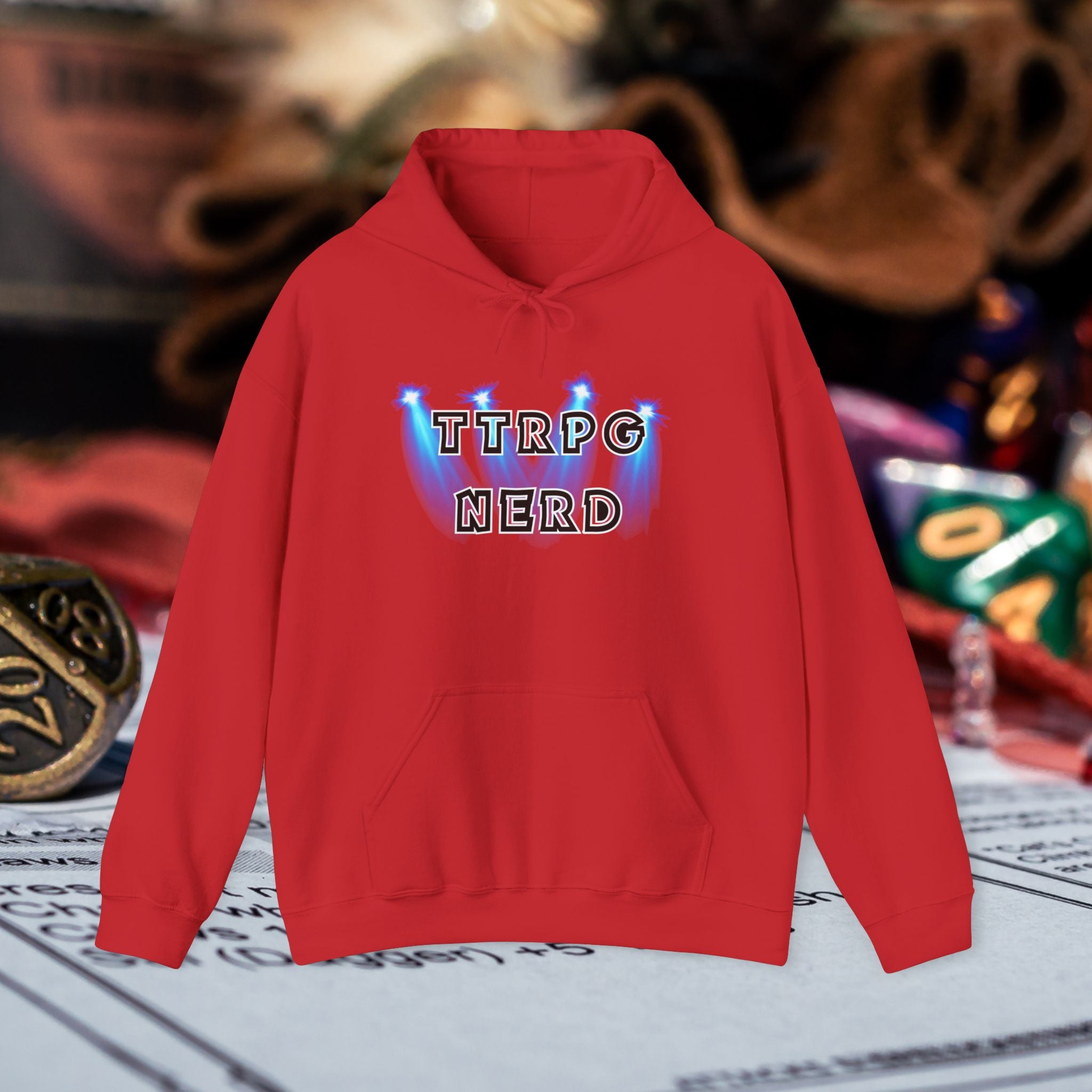 TTRPG Nerd Hoodie — Tabletop RPG Gamer Pullover