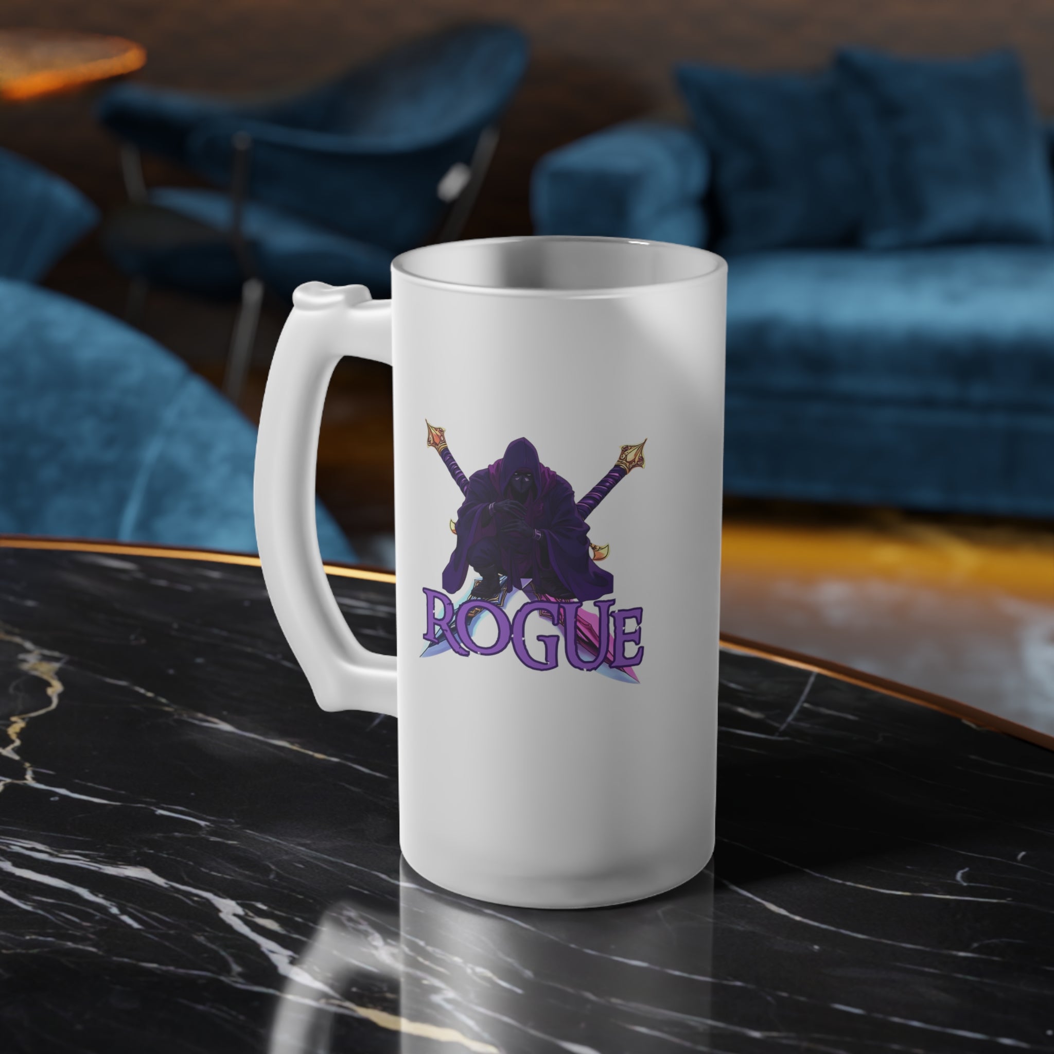 Frosted Rogue Beer Mug -D&D Class Rogue  Beer Stein