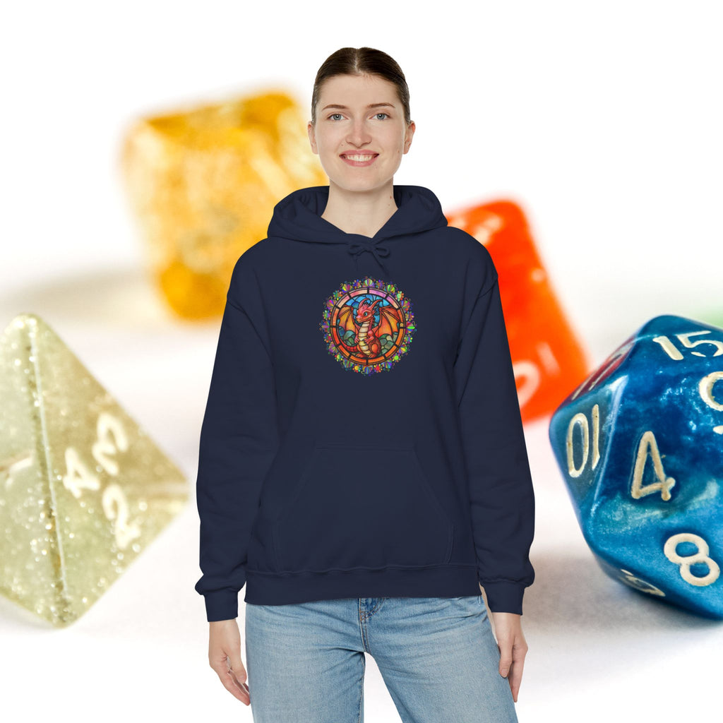Dragon Stained Glass Hoodie — Dragon Stained Glass ass Graphic Sweatshirt