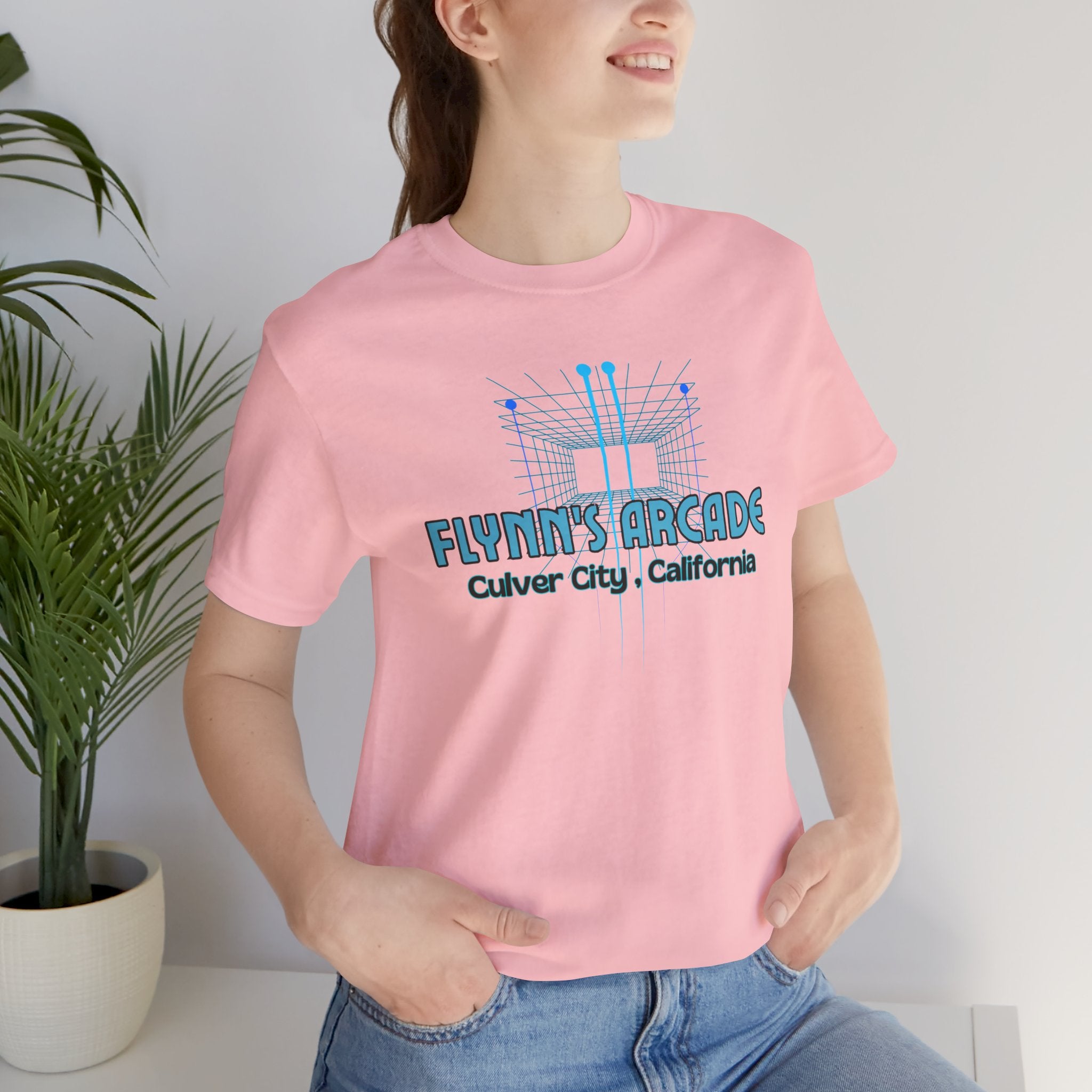 Arcade Tee - "Flynn's Arcade, Culver City, California" Tron Inspired Retro Gaming T-Shirt