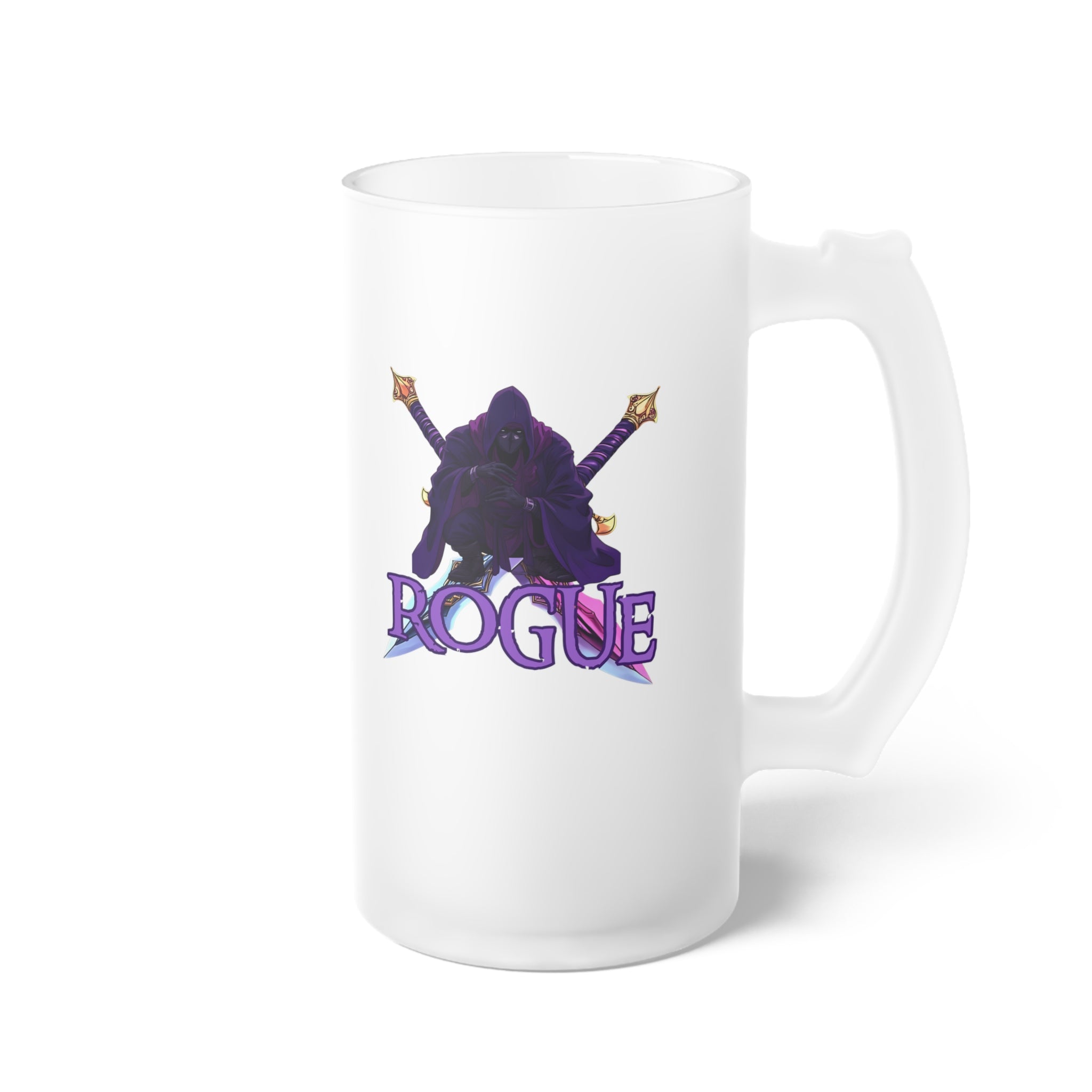 Frosted Rogue Beer Mug -D&D Class Rogue  Beer Stein