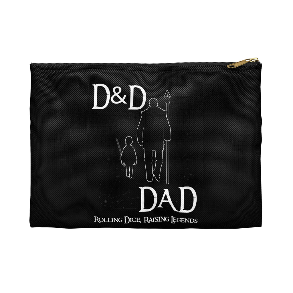 D&D Dad Dice Bag— Rolling Dice, Raising Legends Zip Pouch