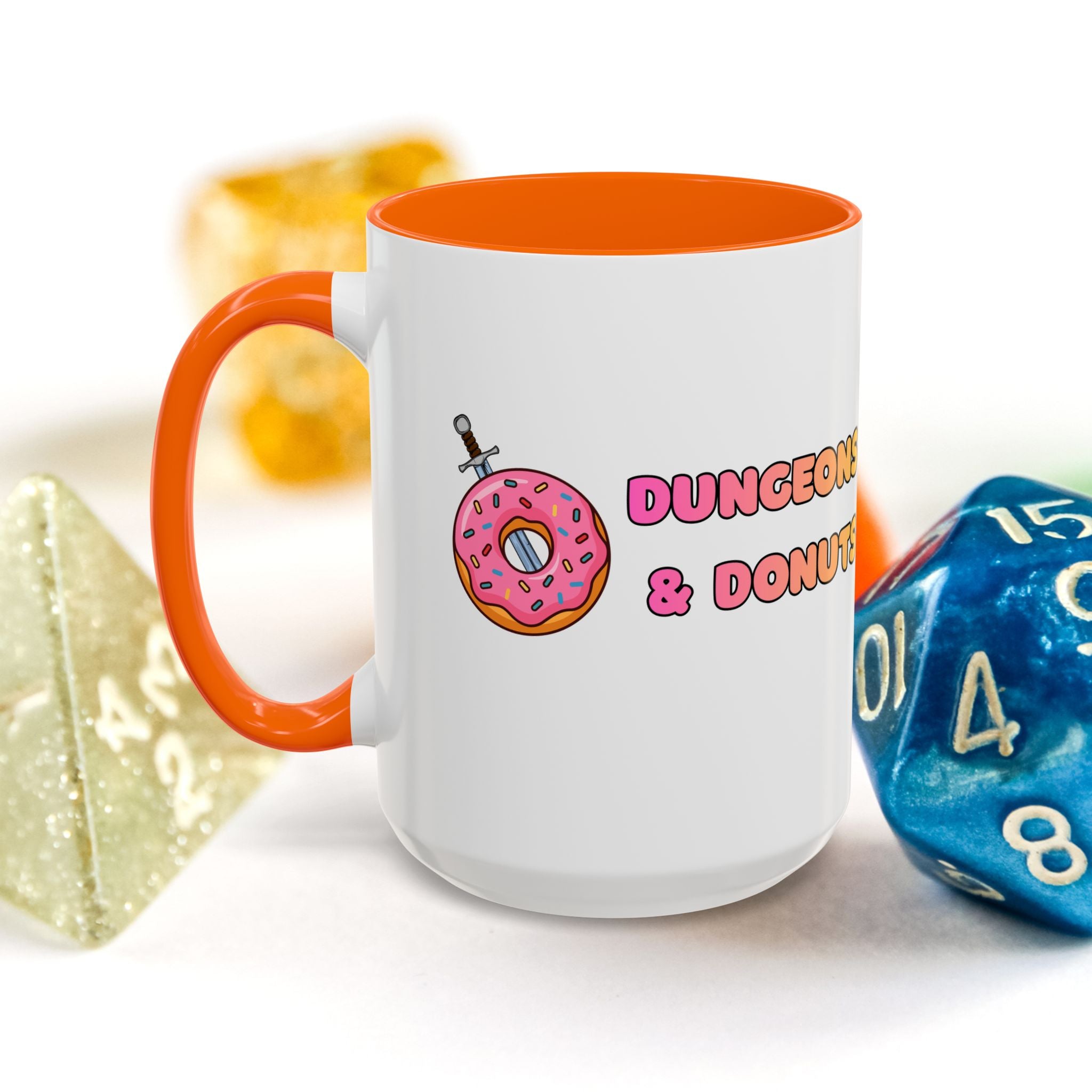 Dungeons & Donuts Accent Coffee Mug 15oz)
