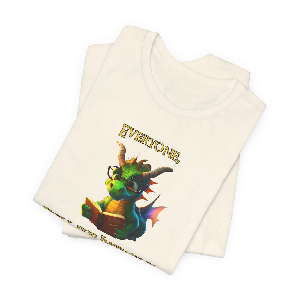 Roll for Initiative Dragon T-Shirt — Cute Fantasy RPG Tee