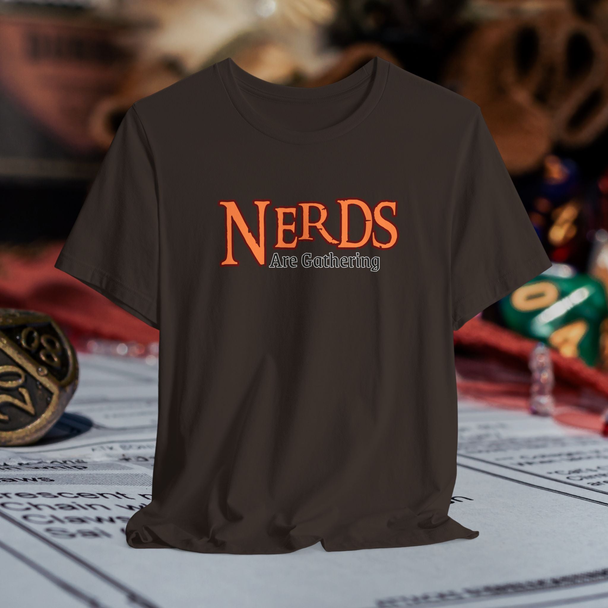 Nerds Are Gathering T‑Shirt — RPG Gamer D&D Tabletop Tee