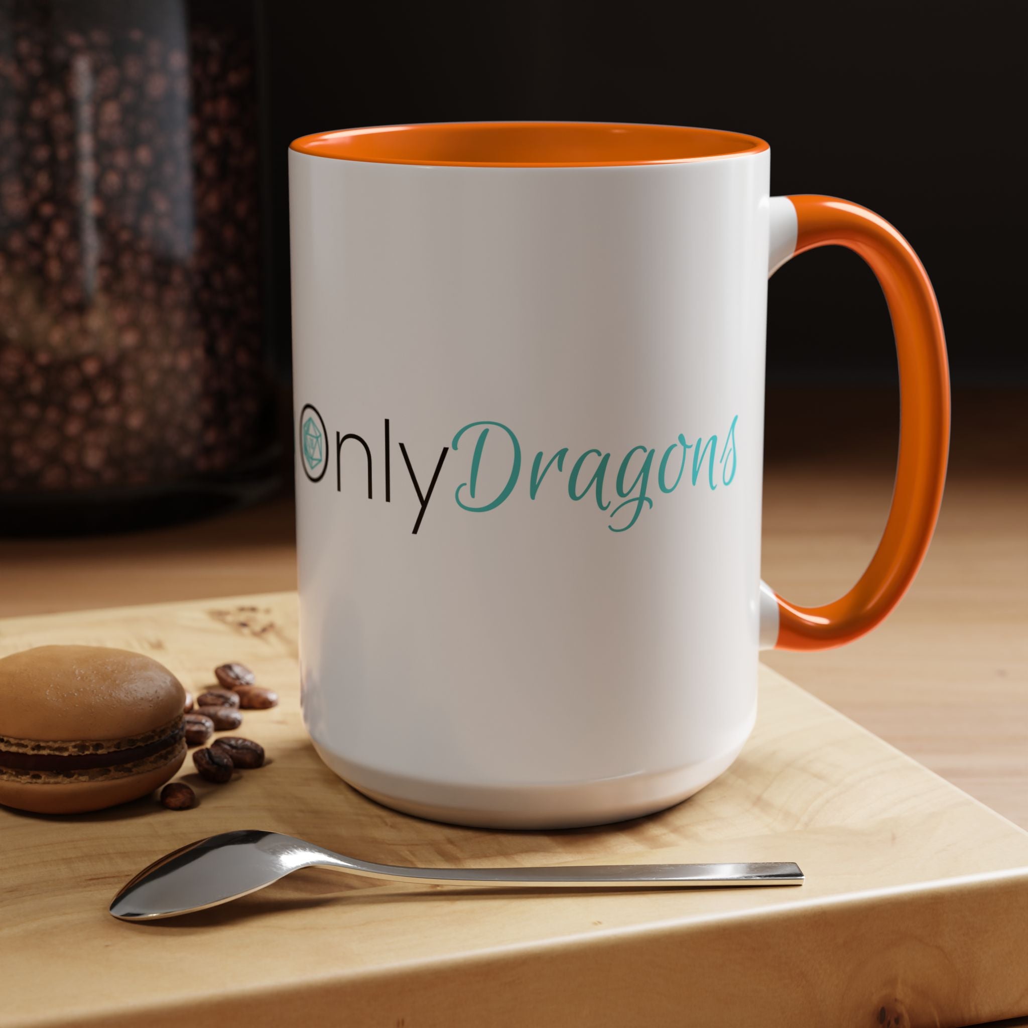 Only Dragons Coffee Mug — Accent 15oz Mug for RPG & DnD Lovers