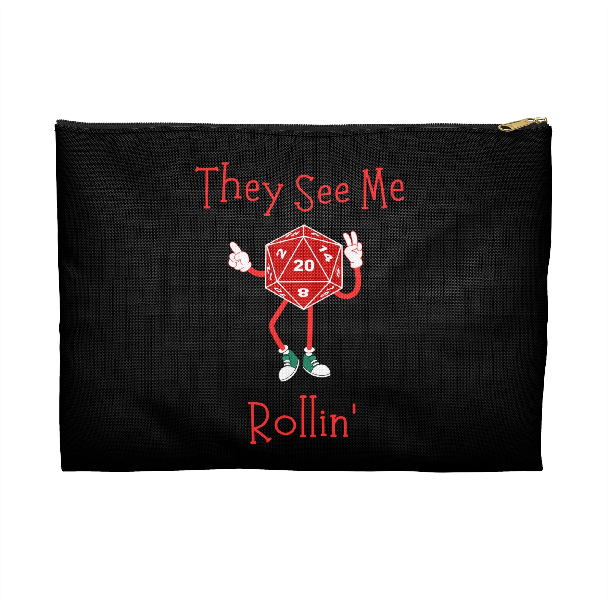 D20 'They See Me Rollin'' Dice and Mini's Accessory Pouch
