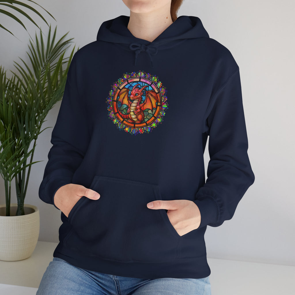 Dragon Stained Glass Hoodie — Dragon Stained Glass ass Graphic Sweatshirt