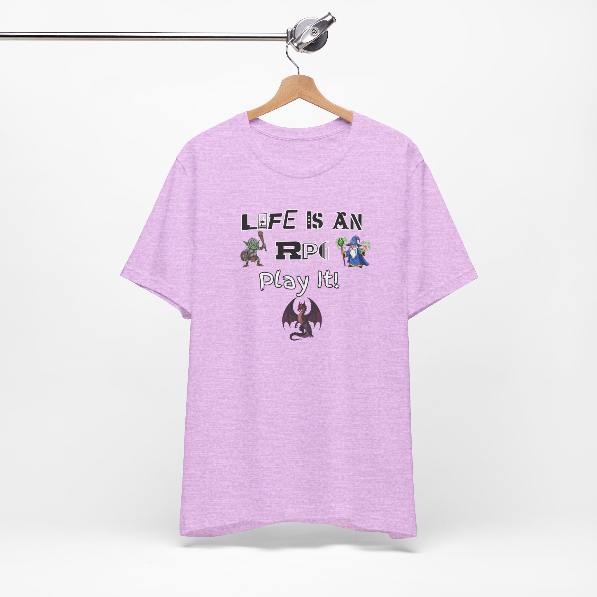 Life Is an RPG Play It T-Shirt — Gamer RPG Tee for Tabletop & Video Game Fans
