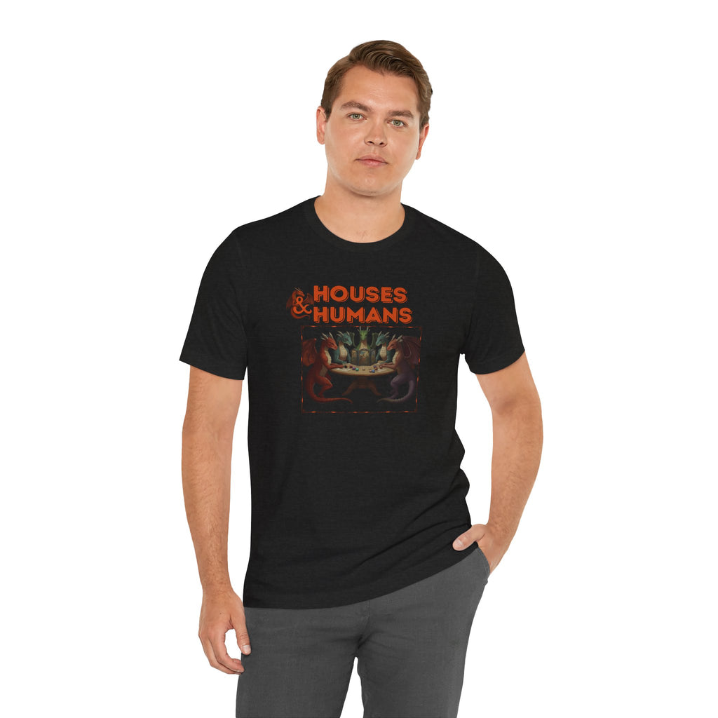 T-Shirt — "Houses & Humans" Fantasy Graphic Tee