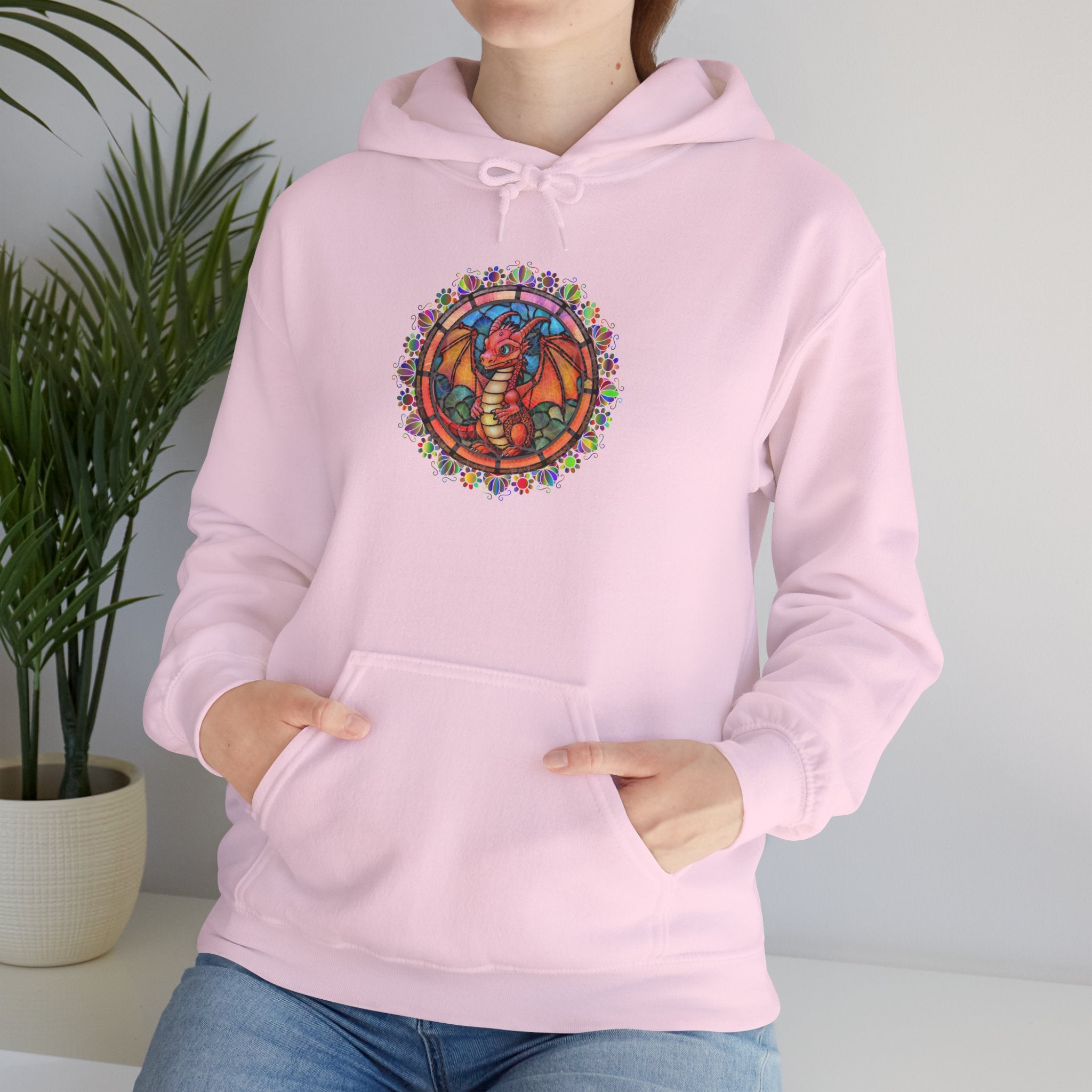 Dragon Stained Glass Hoodie — Dragon Stained Glass ass Graphic Sweatshirt