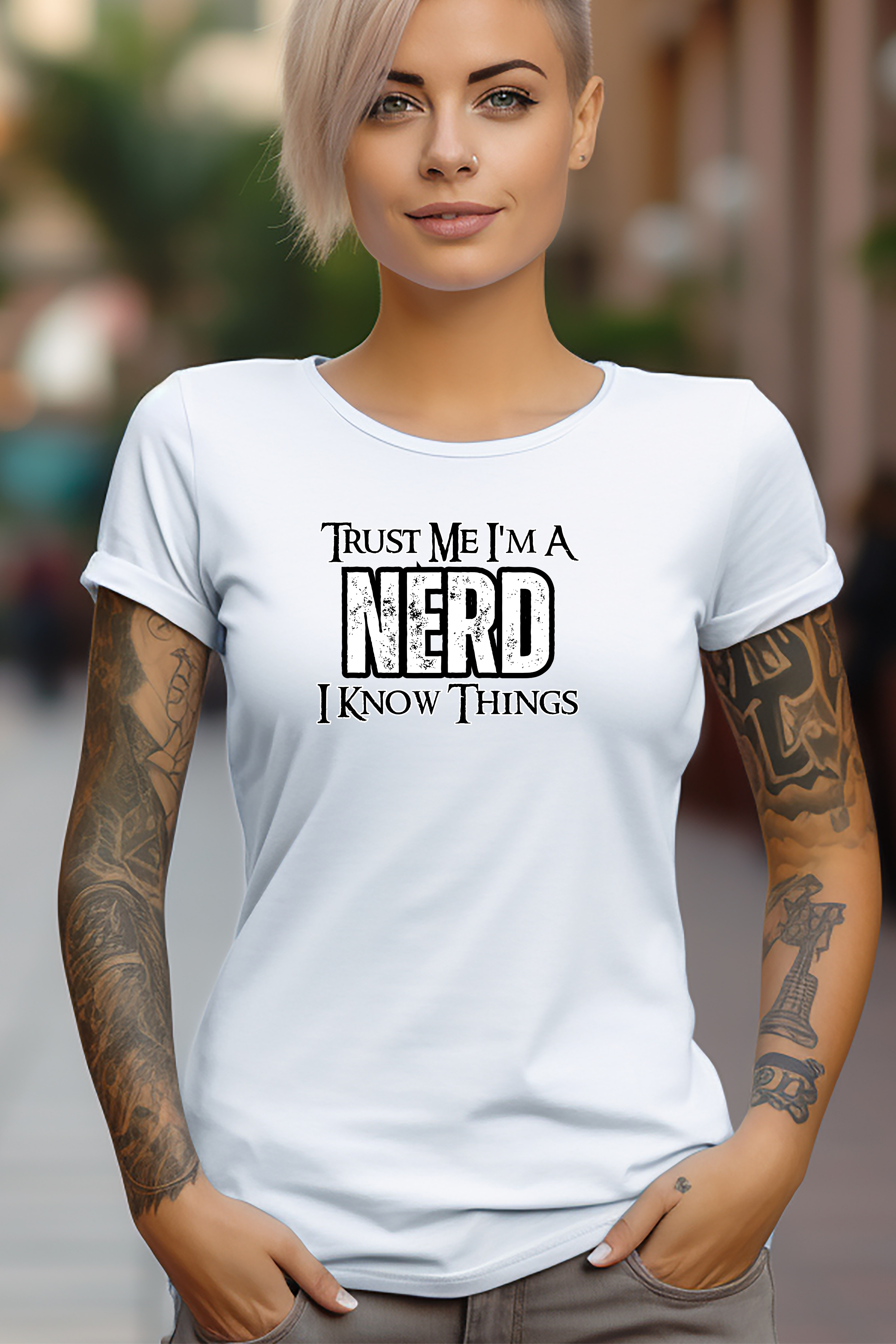 Nerd T-Shirt — “Trust Me I’m a Nerd, I Know Things” Graphic Tee