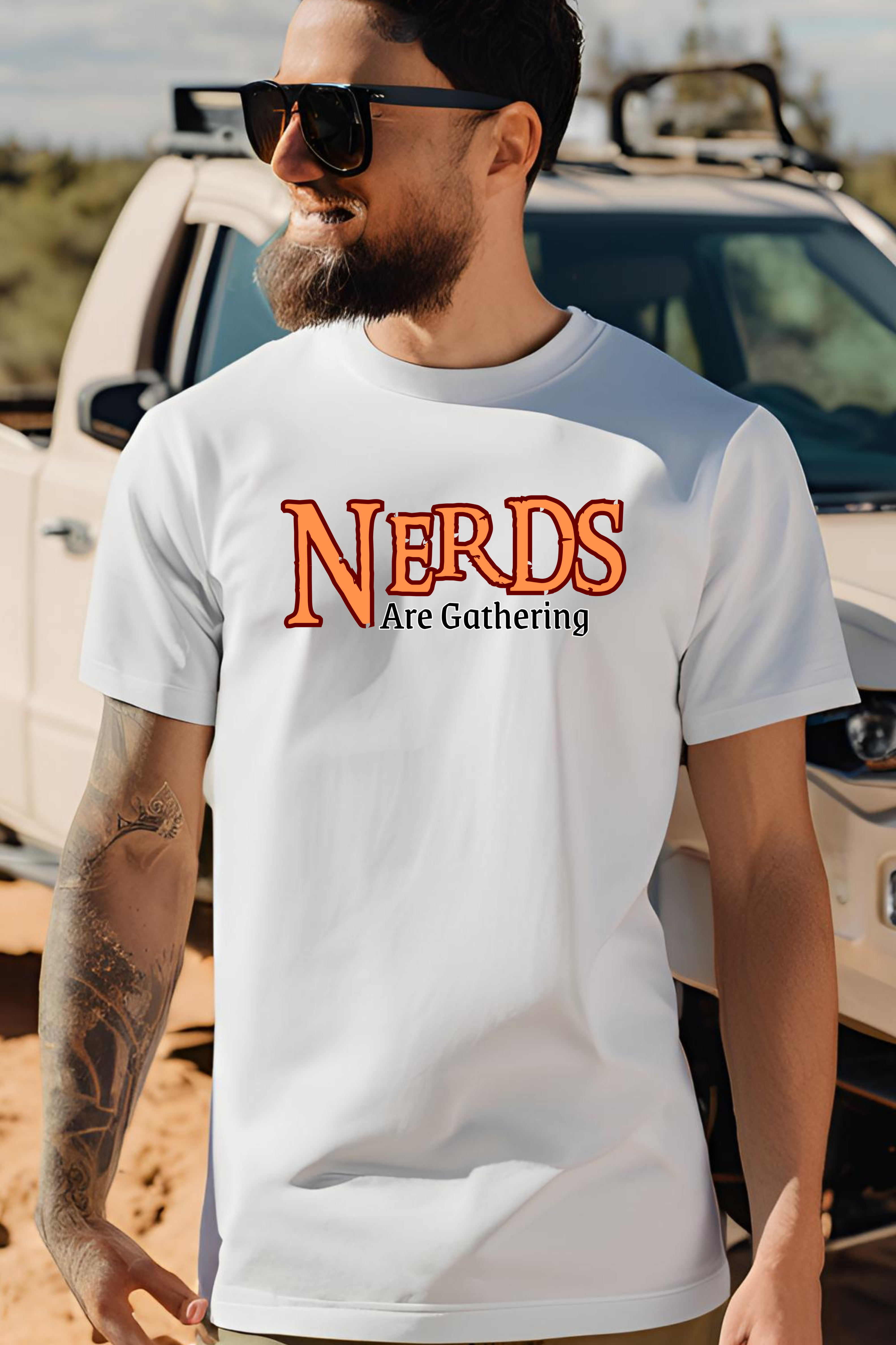 Nerds Are Gathering T‑Shirt — RPG Gamer D&D Tabletop Tee