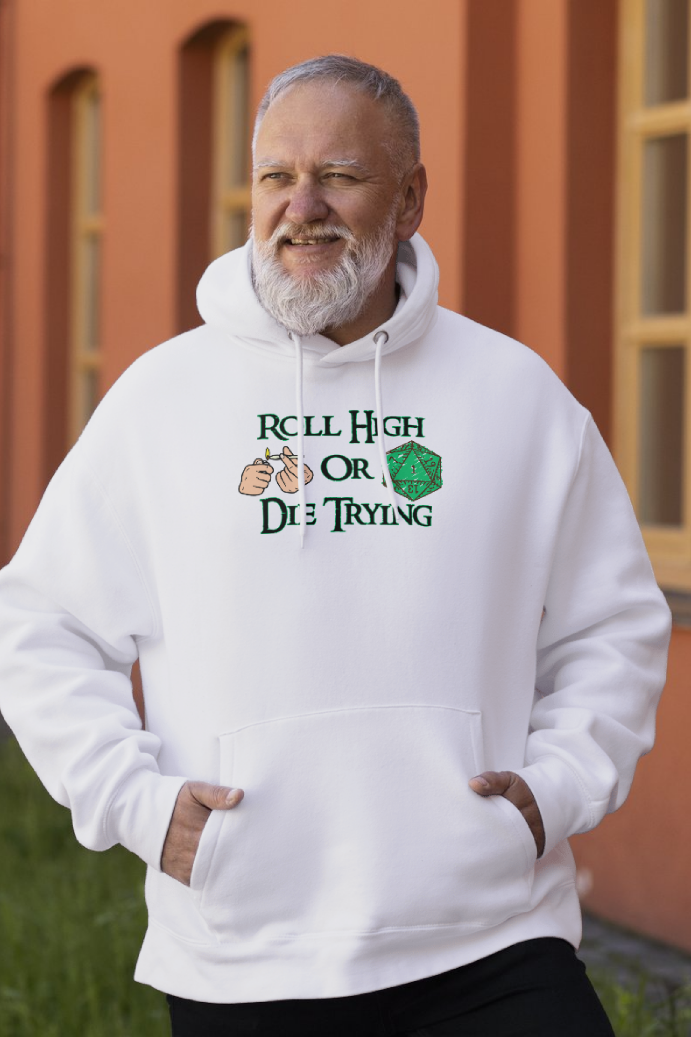 Roll High or Die Trying Hoodie – D20 Dice Gaming Sweatshirt