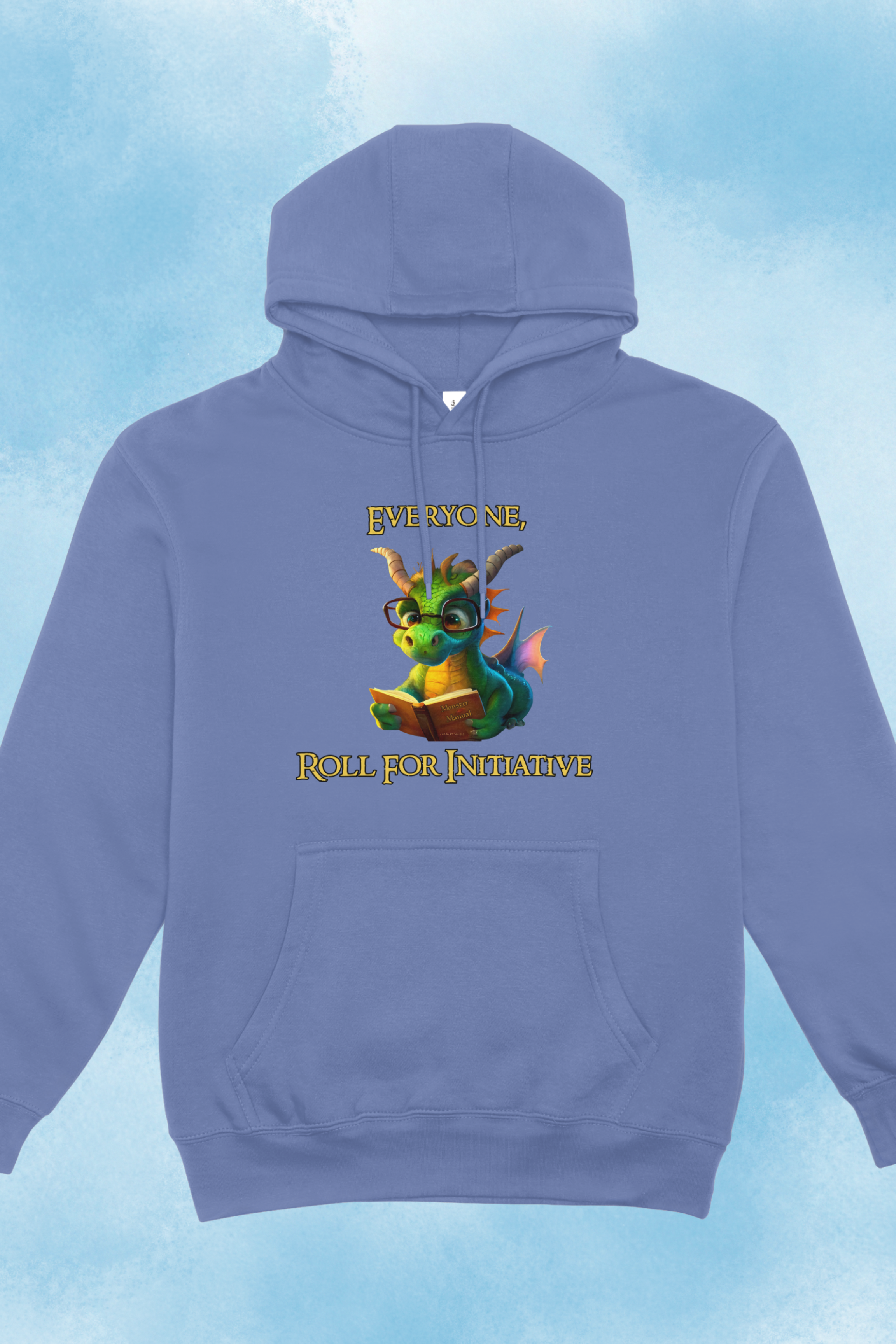 Hoodie — “Everyone Roll for Initiative” Fantasy RPG Dragon Hoodie