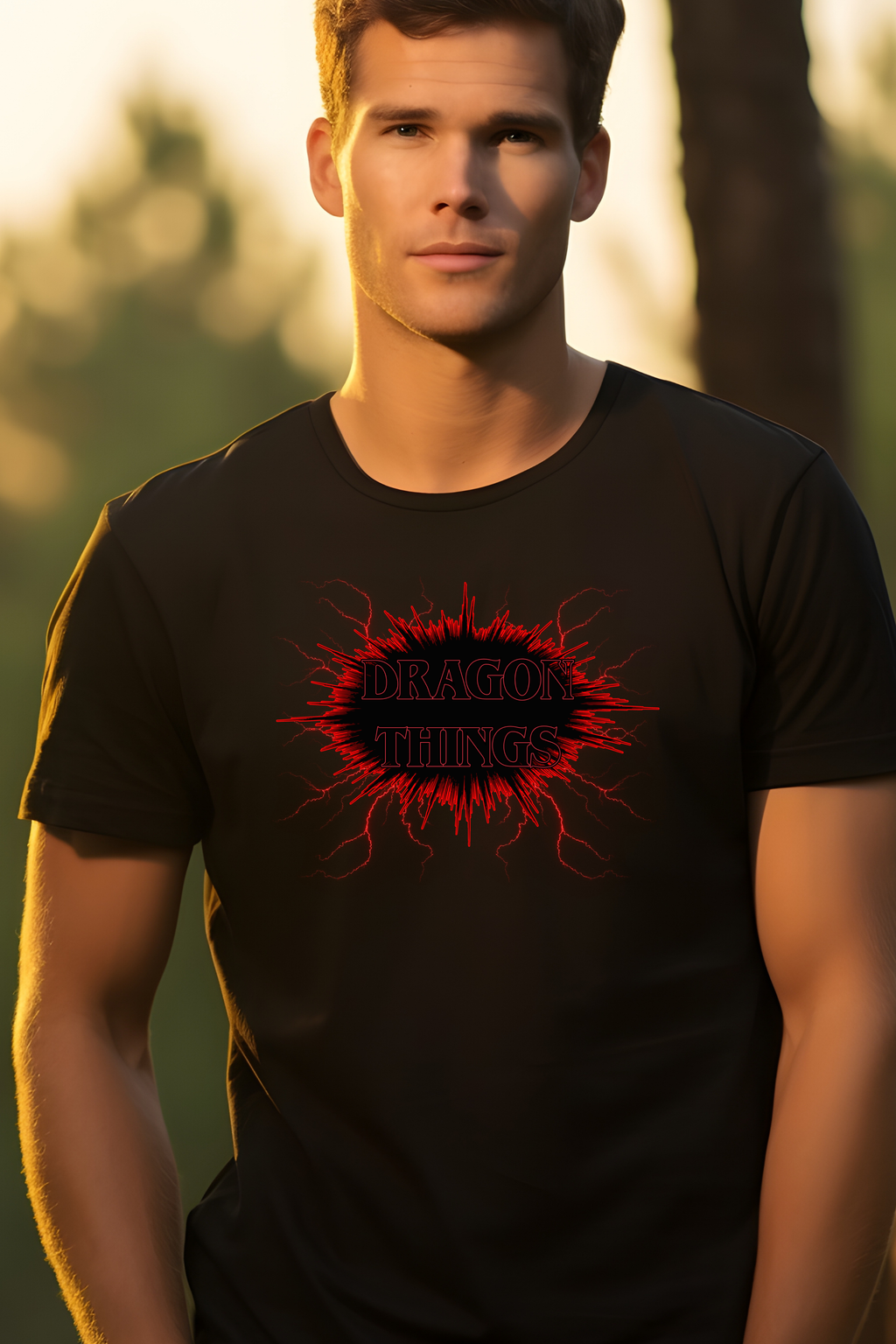 Dragon Things T-Shirt — Graphic (RPG Dice Gamer Tee)