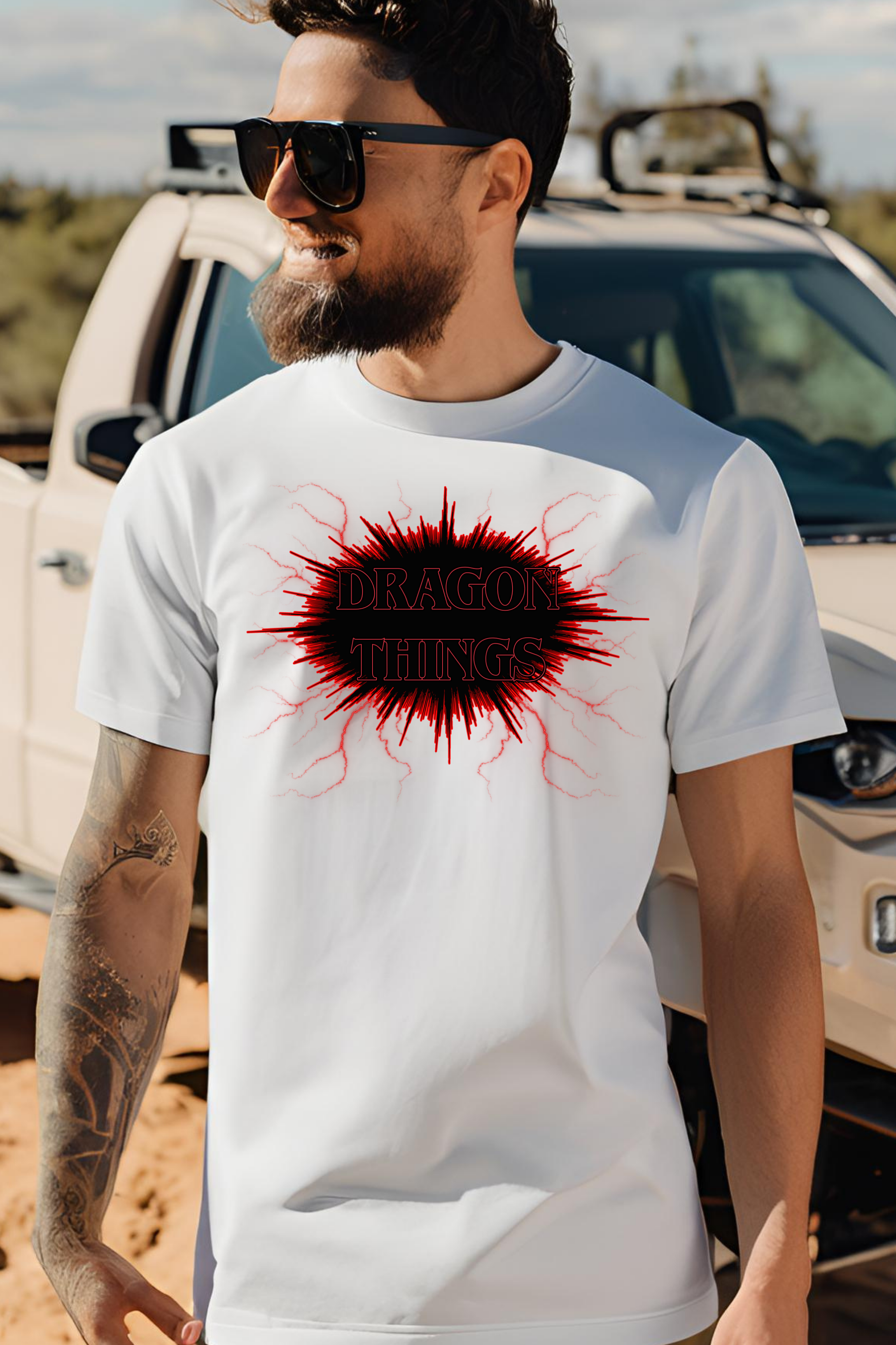 Dragon Things T-Shirt — Graphic (RPG Dice Gamer Tee)