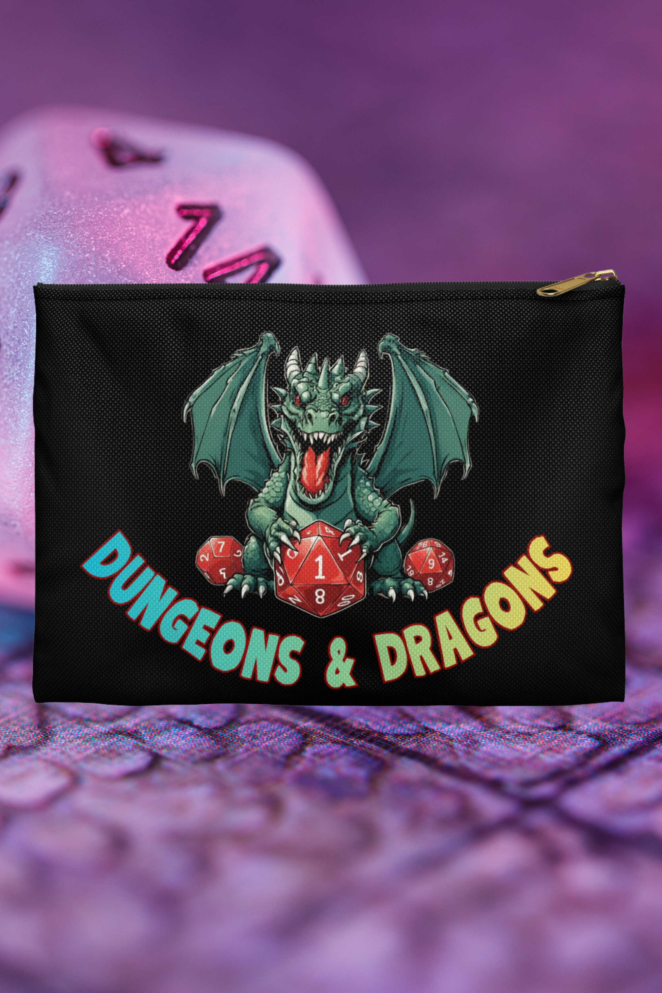 D&D Dice and Mini's Bag