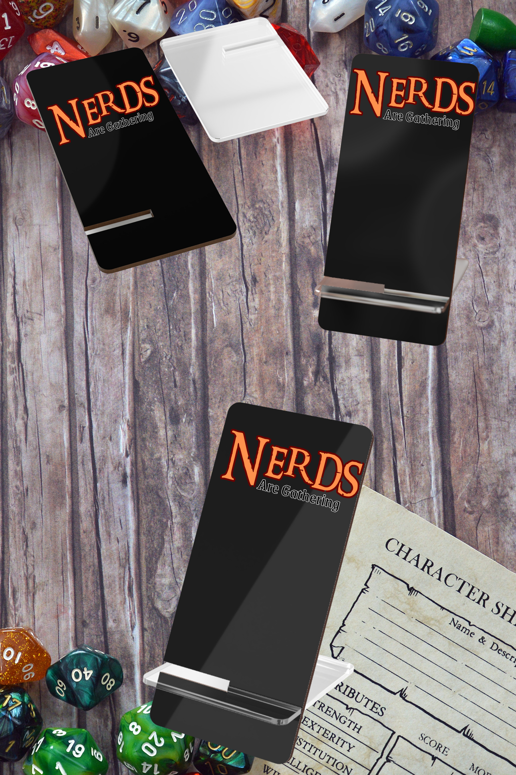Phone Stand "Nerds Are Gathering"