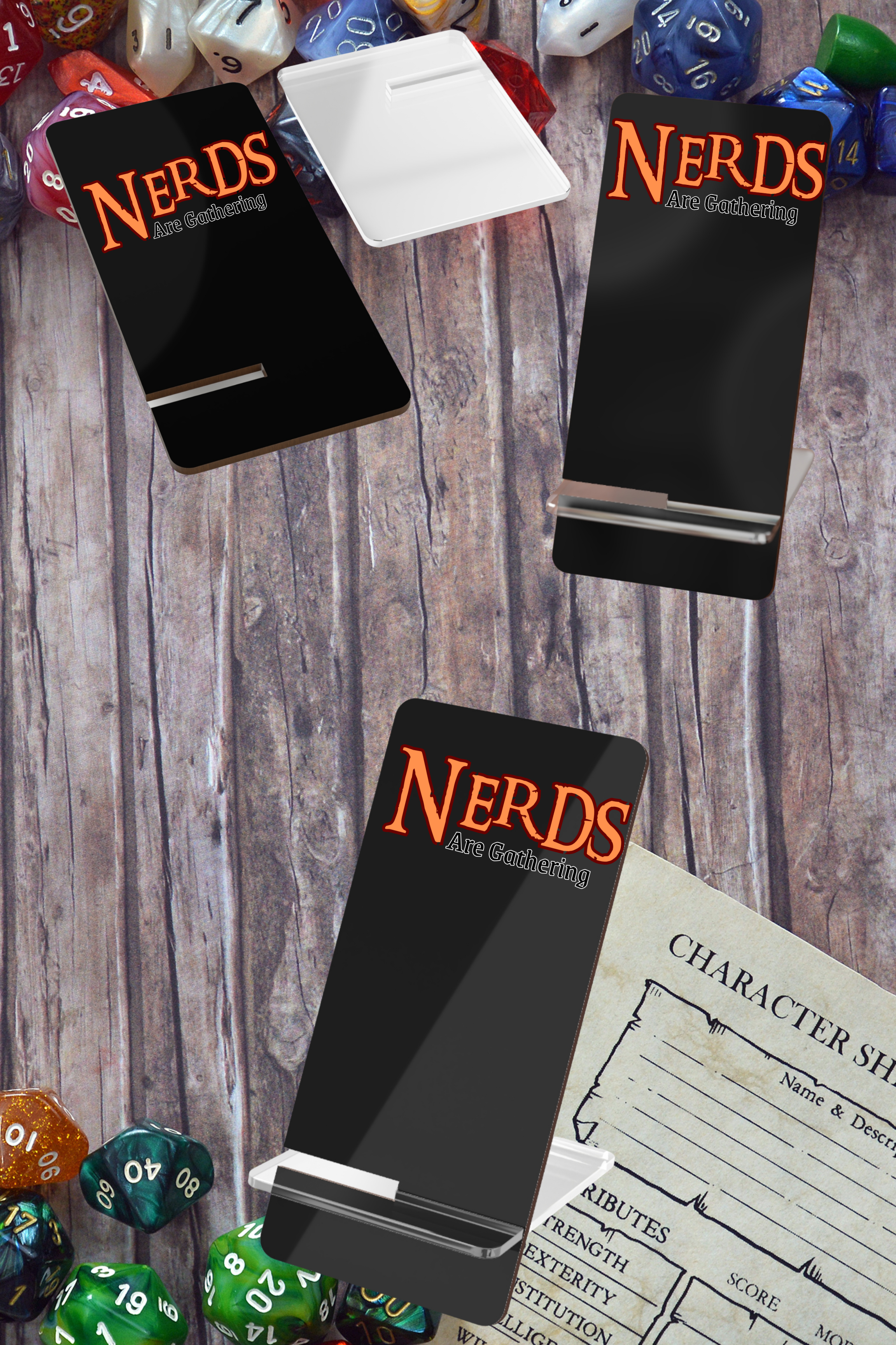 Phone Stand "Nerds Are Gathering"