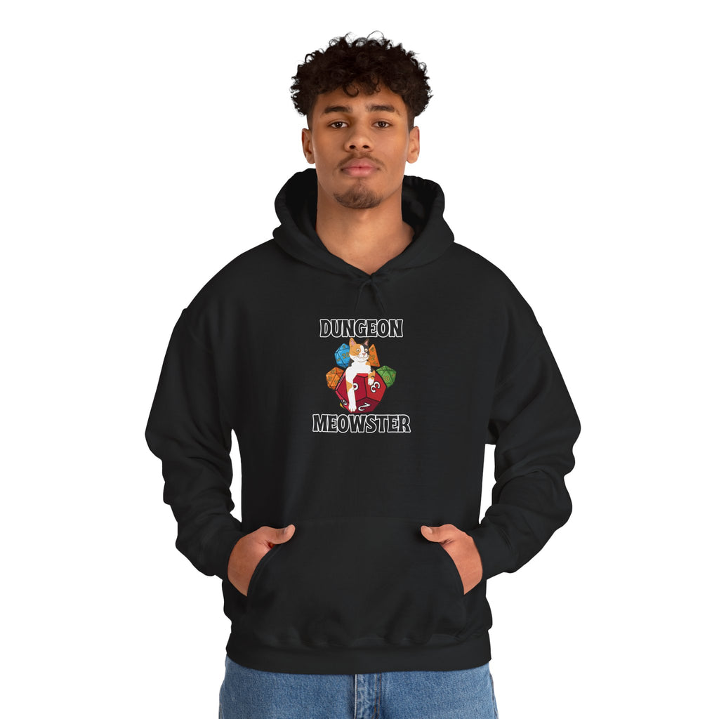 Dungeon Meowster Hoodie - Cute D&D Cat Gamer Sweatshirt