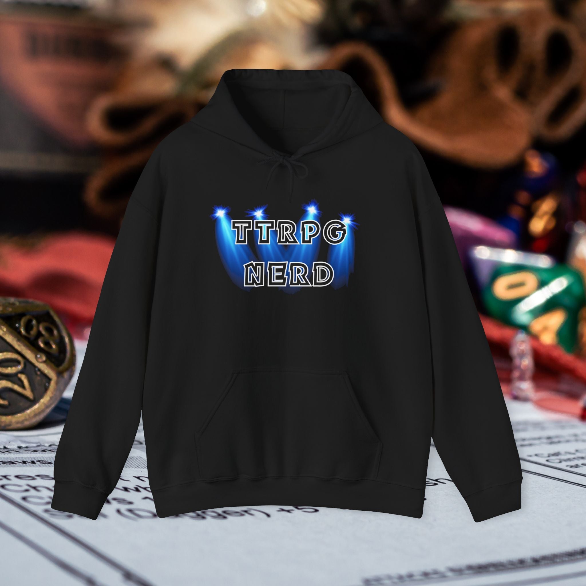 TTRPG Nerd Hoodie — Tabletop RPG Gamer Pullover