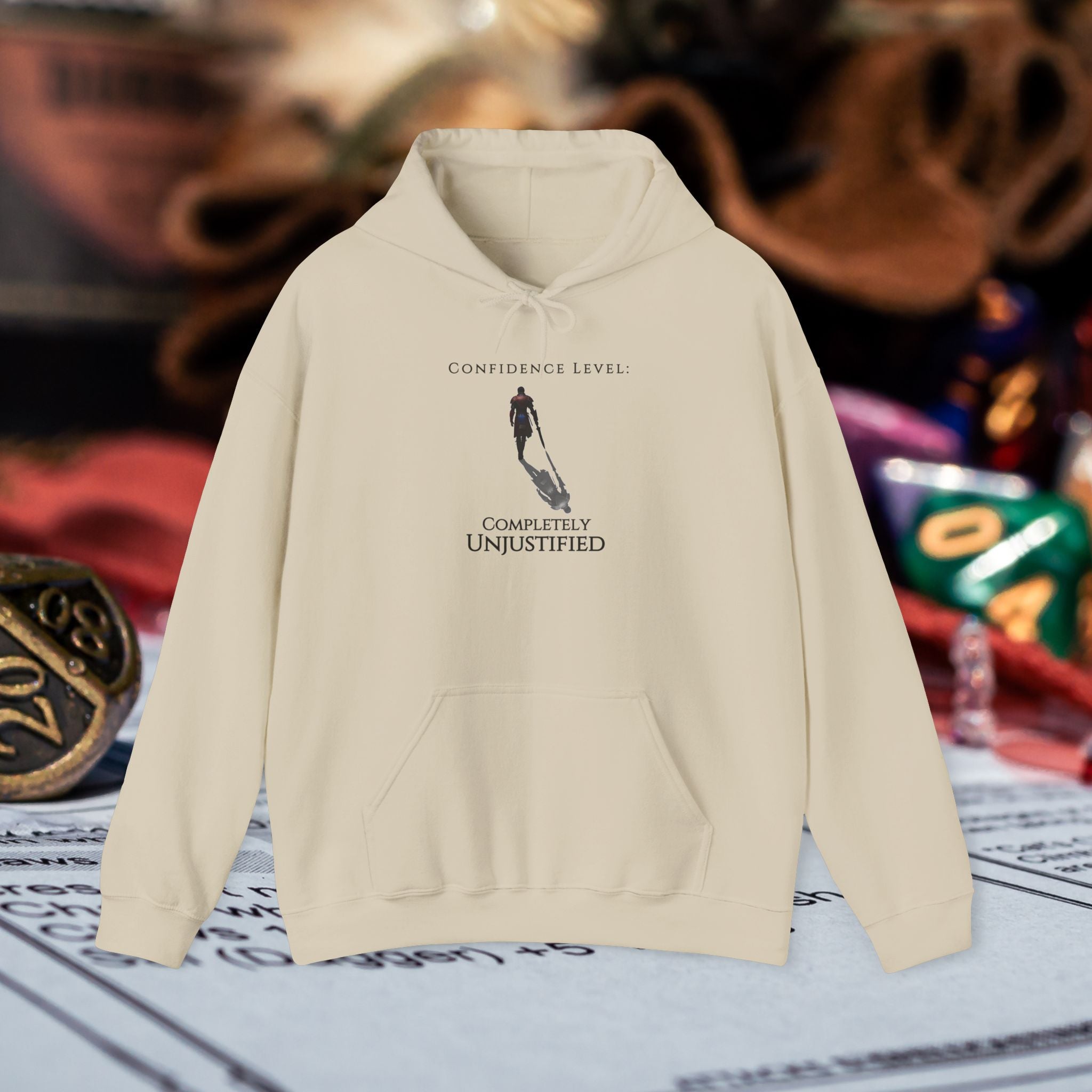 Hoodie — 'Confidence Level :Completely Unjustified Graphic Pullover