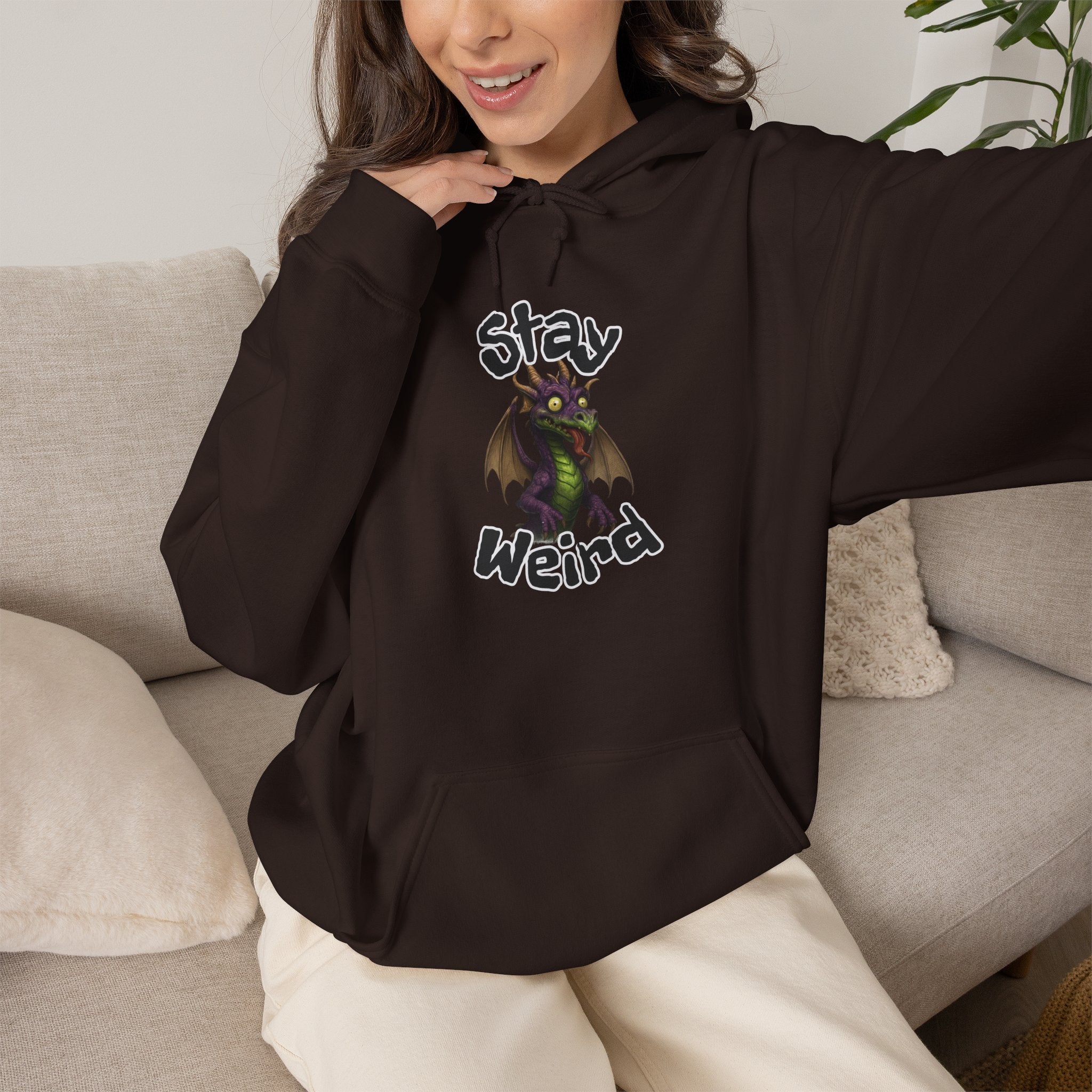 'Stay Weird' Dragon Hoodie