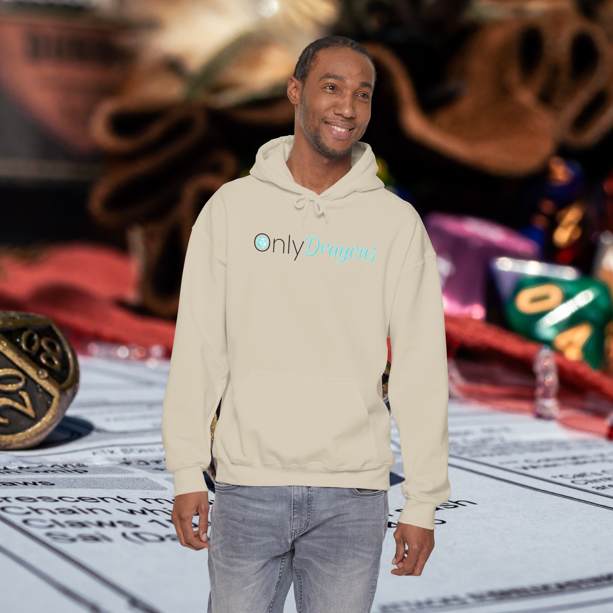 Only Dragons Hoodie —  Gaming & D&D Hooded Sweatshirt