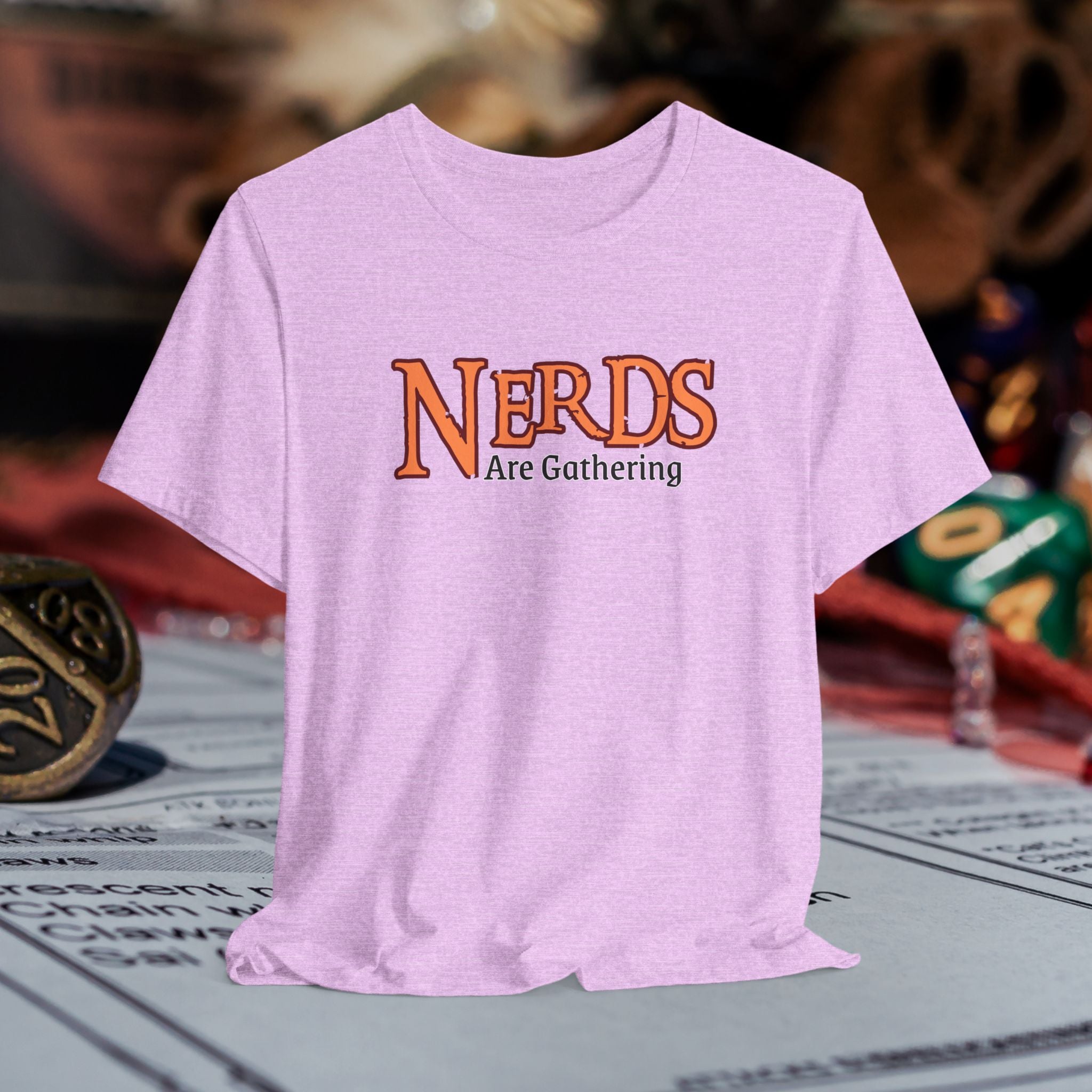 Nerds Are Gathering T‑Shirt — RPG Gamer D&D Tabletop Tee