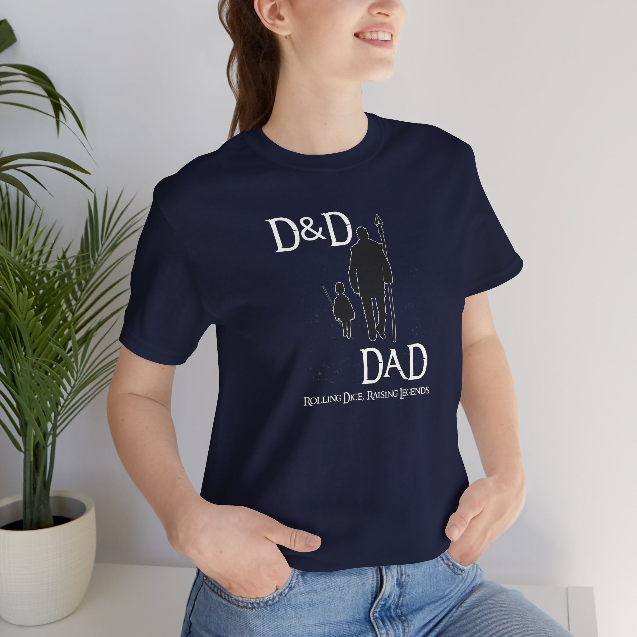D&D Dad T‑Shirt — Roleplaying Dad Tee (Rolling Dice, Raising Legends)