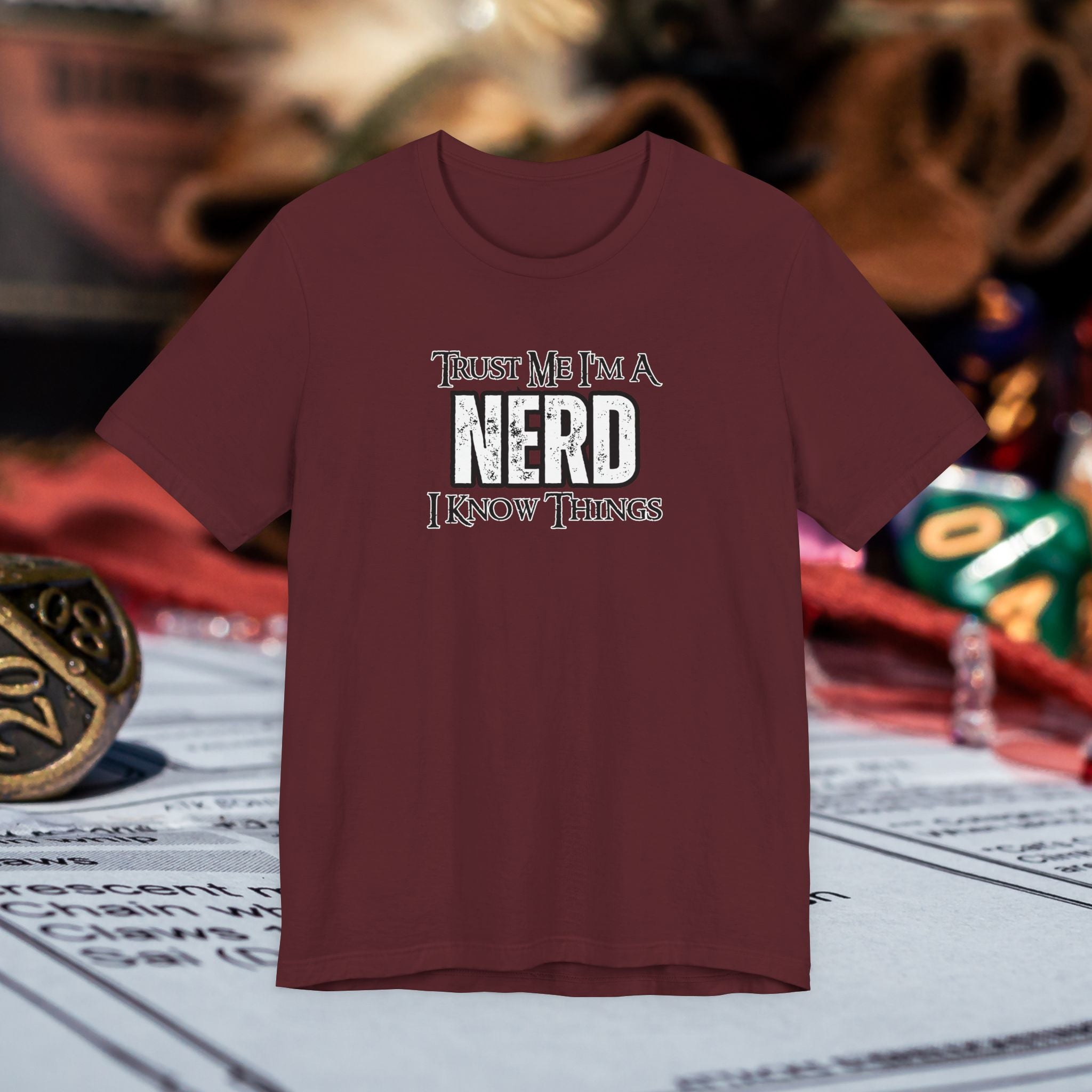 Nerd T-Shirt — “Trust Me I’m a Nerd, I Know Things” Graphic Tee