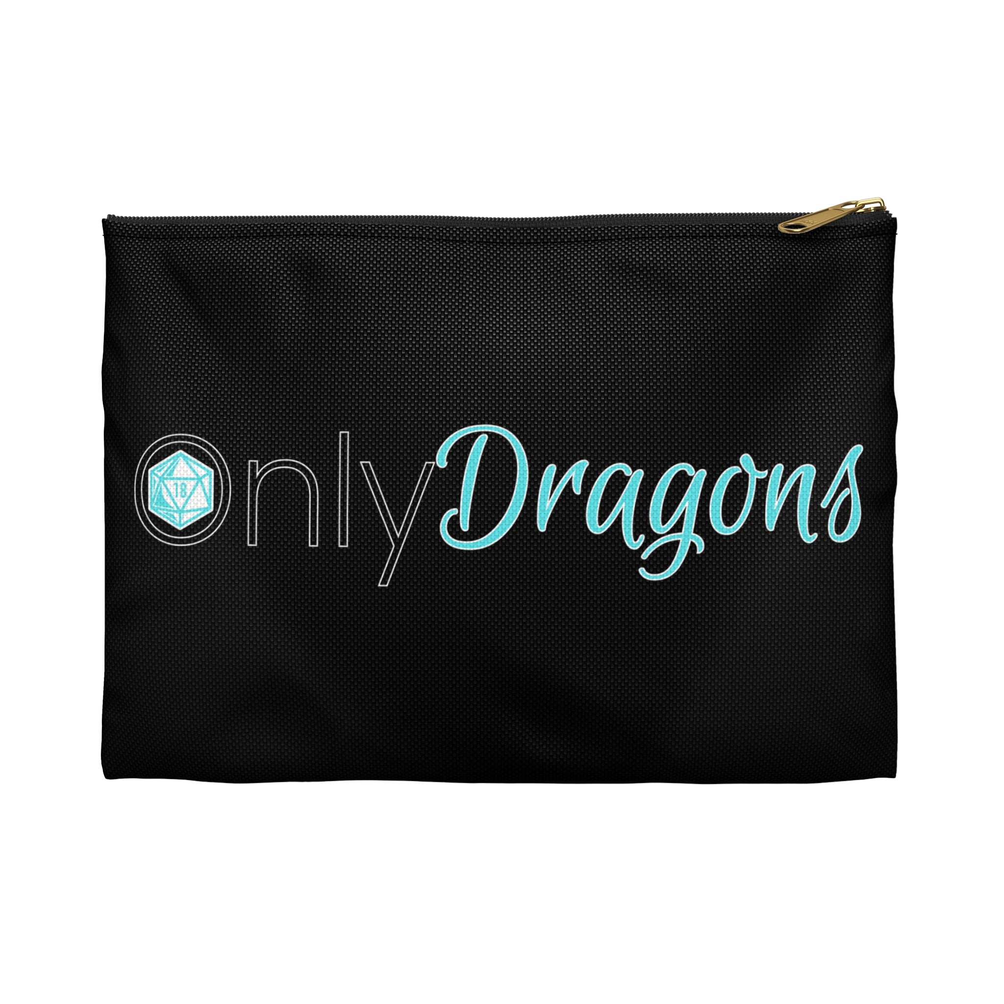 Only Dragons Dice Bag —  Dice Logo Bag for RPG Players
