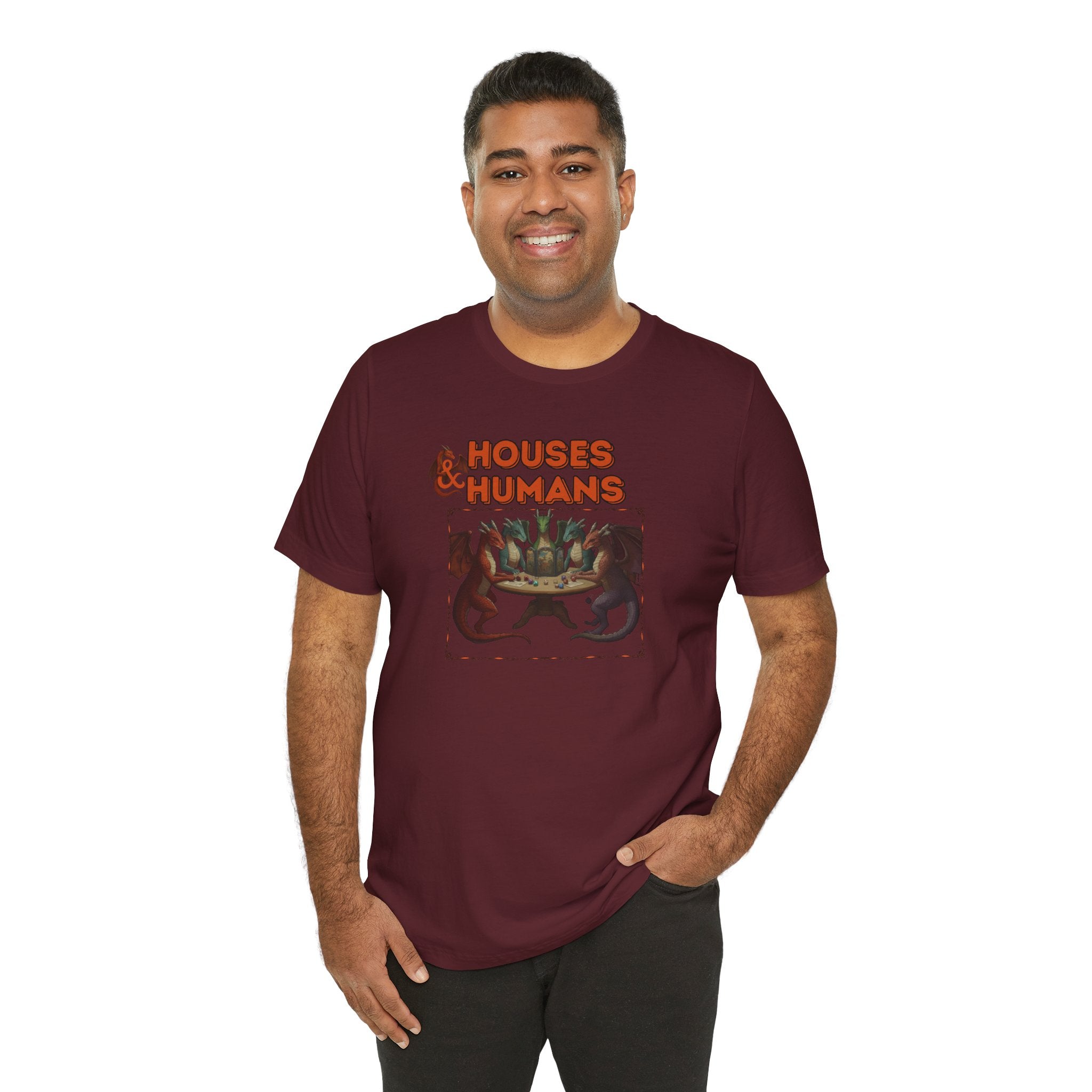 T-Shirt — "Houses & Humans" Fantasy Graphic Tee