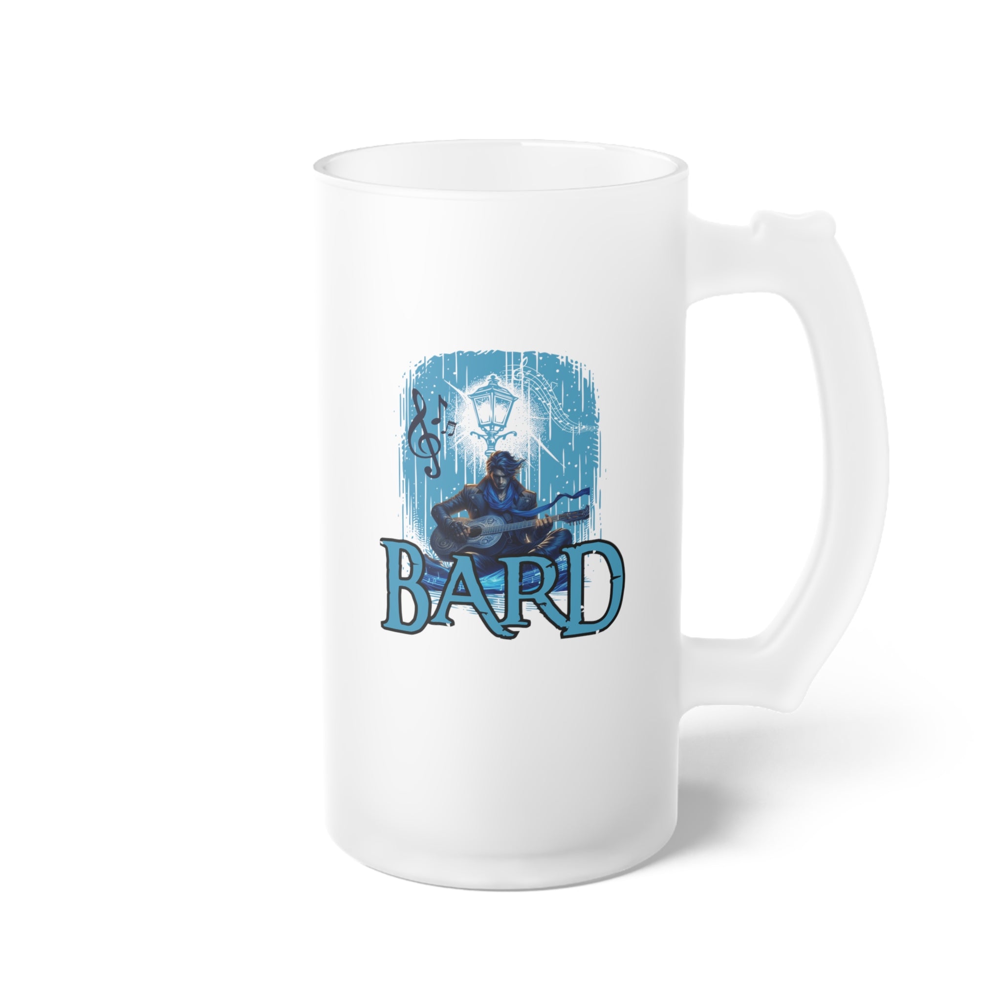 Frosted Bard Beer/Mead Mug – D&D Class Bard Beer Stein
