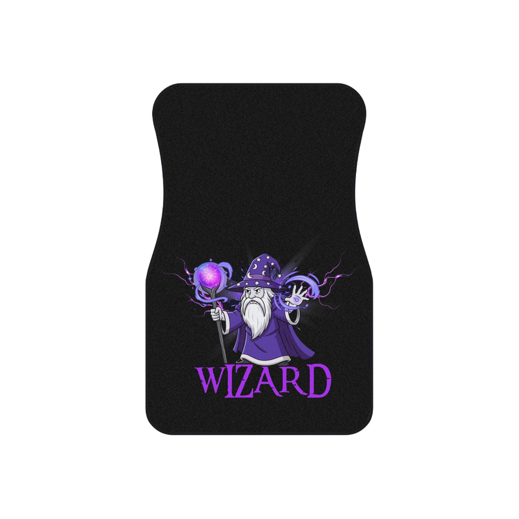 Wizard Car Floor Mats (2x Front) — Purple Wizard Design, Non-Slip Front Mats