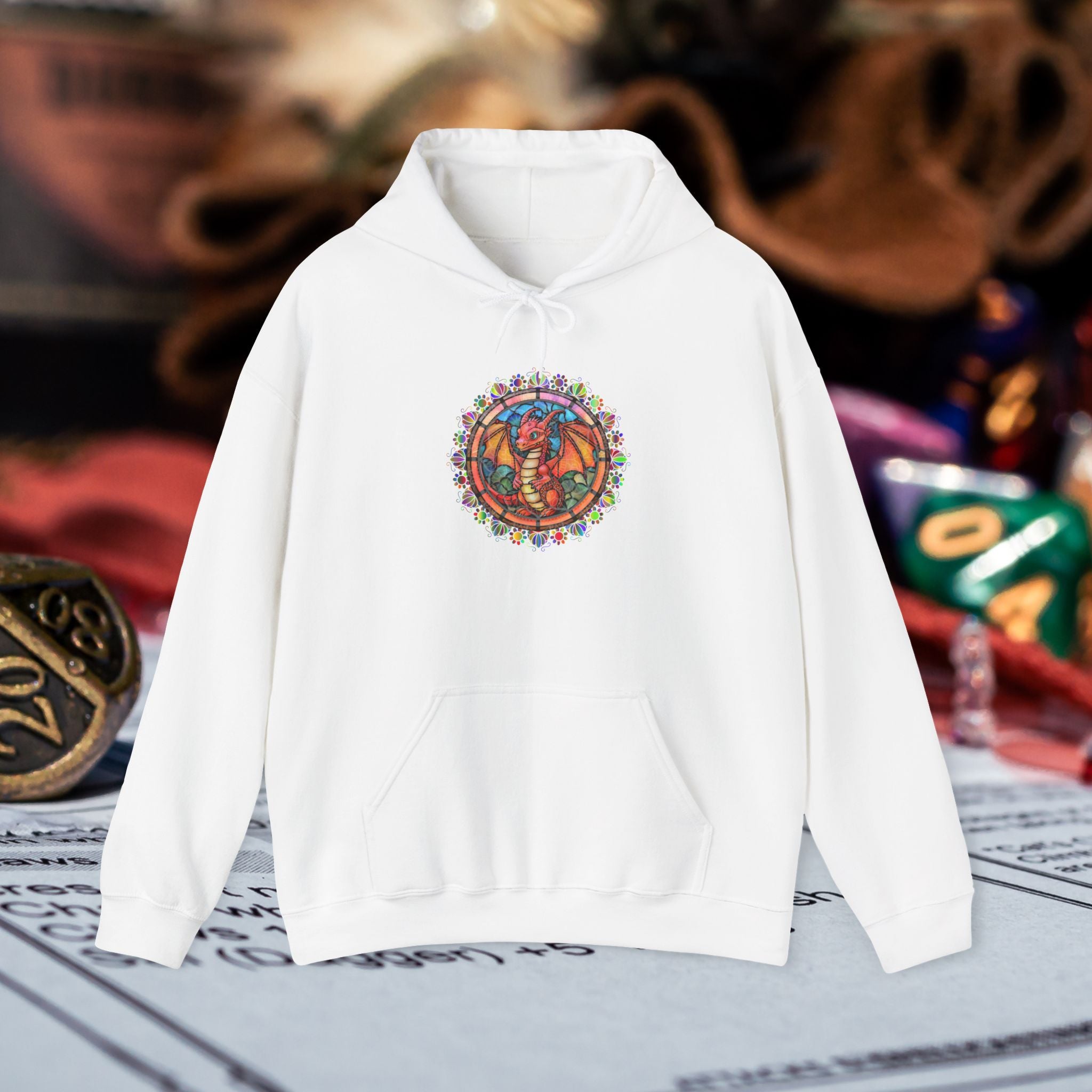 Dragon Stained Glass Hoodie — Dragon Stained Glass ass Graphic Sweatshirt